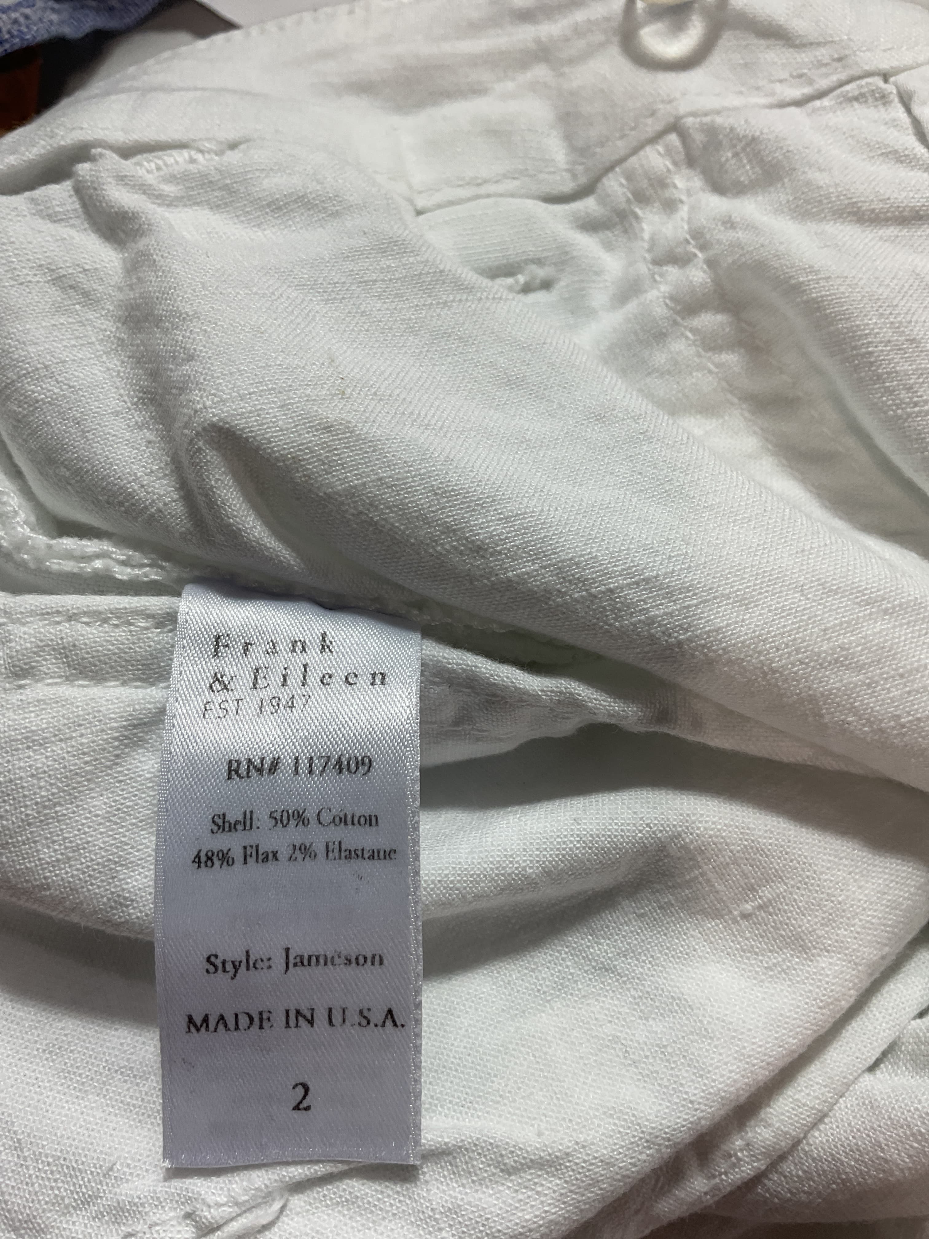 Jameson Jogger Performance In White Performance Linen - Image 3