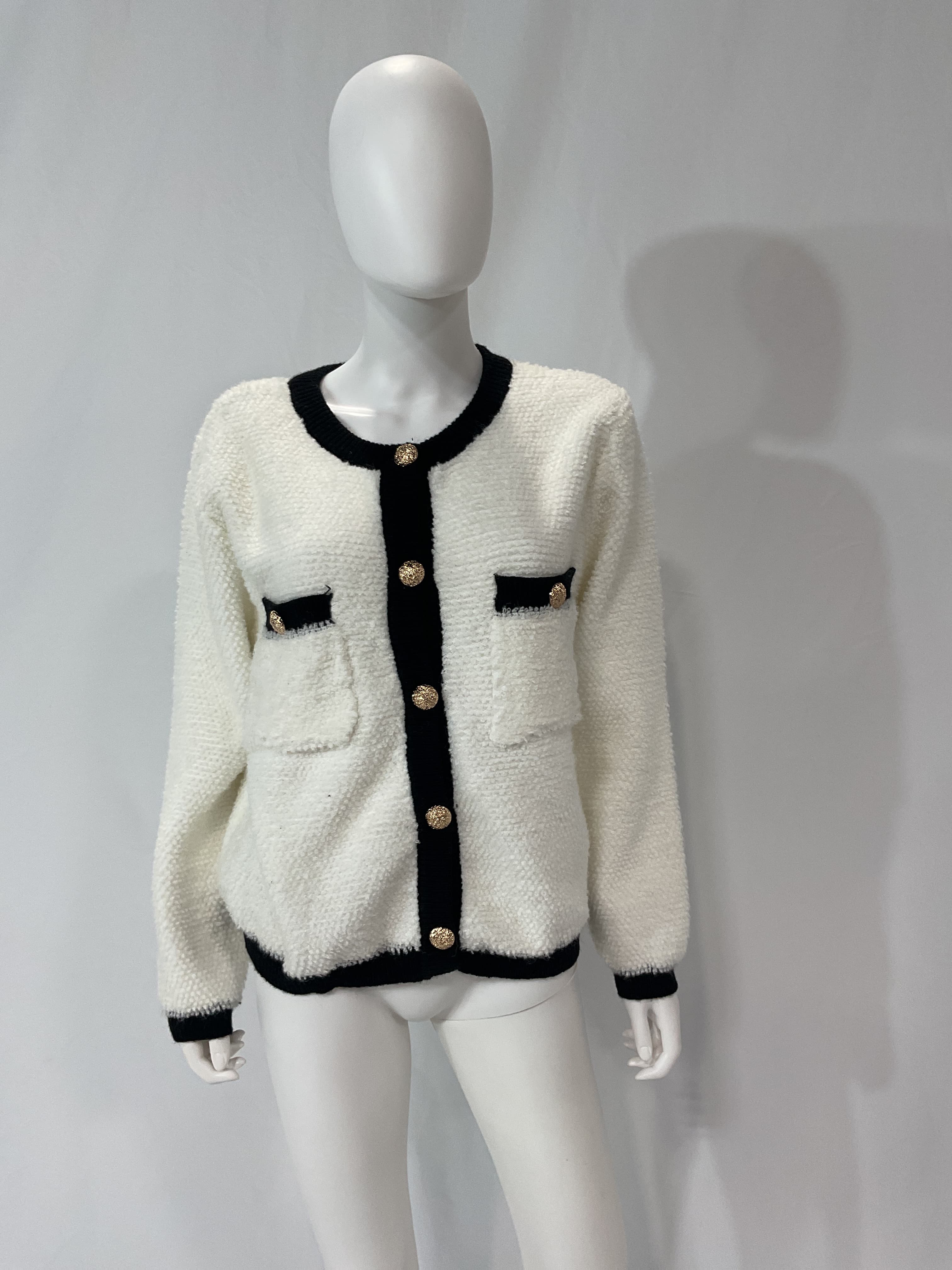 Bon Sweater In Ivory & Black - Image 2