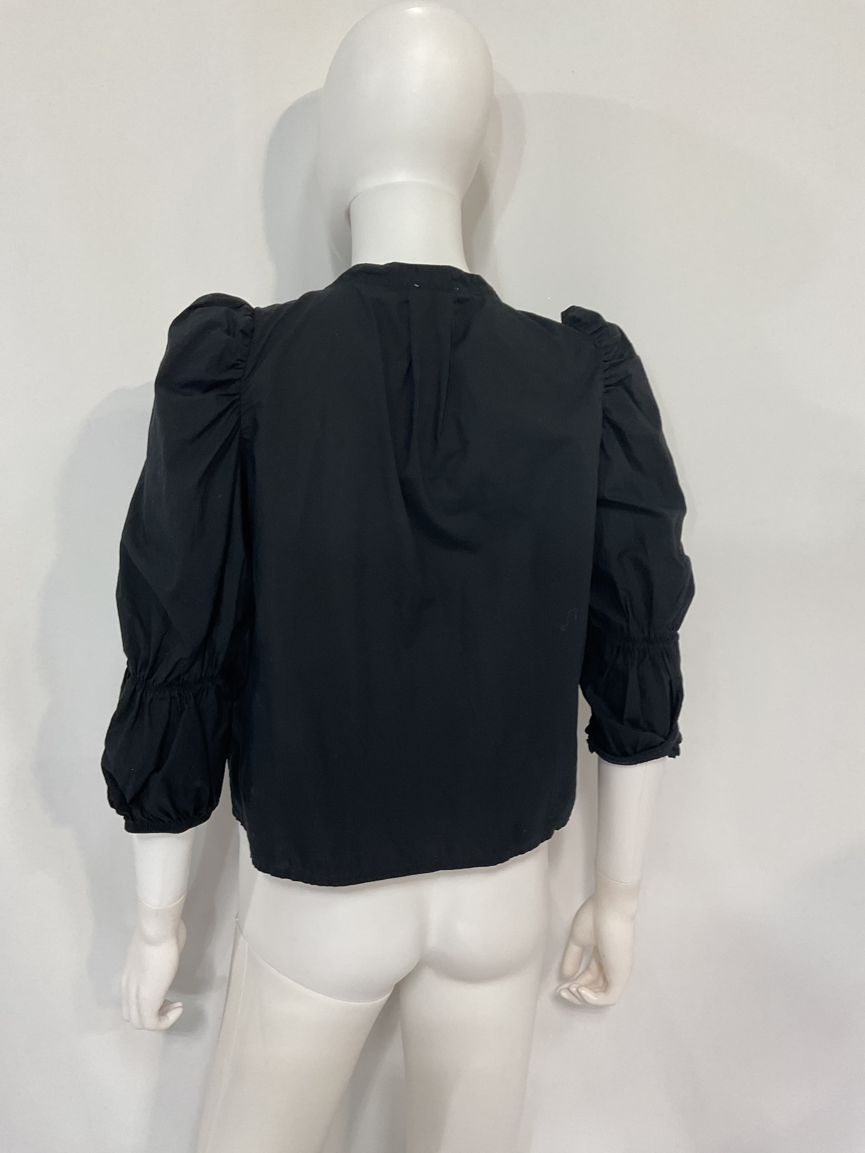 Geneva Romantic Crop Top In Jet Black - Image 2