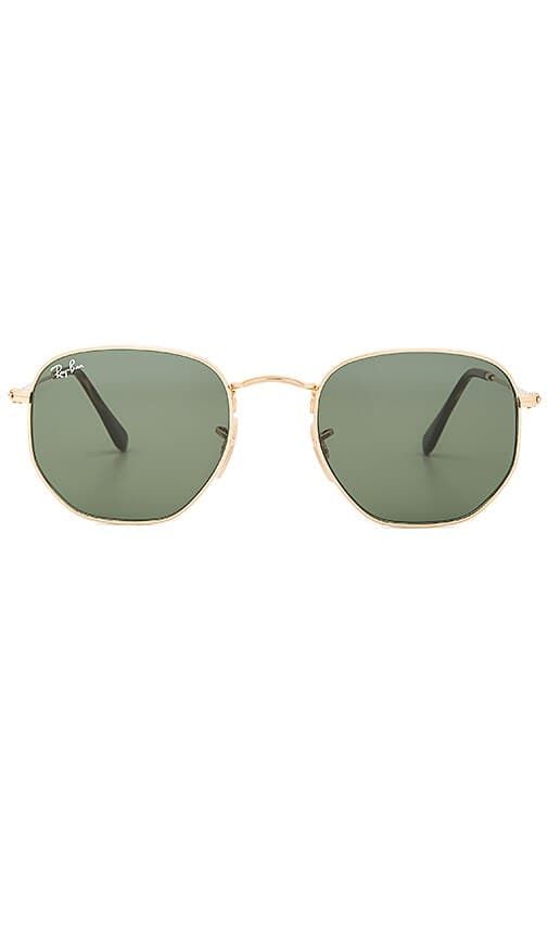 Hexagonal Flat In Gold & Green Classic - Image 1