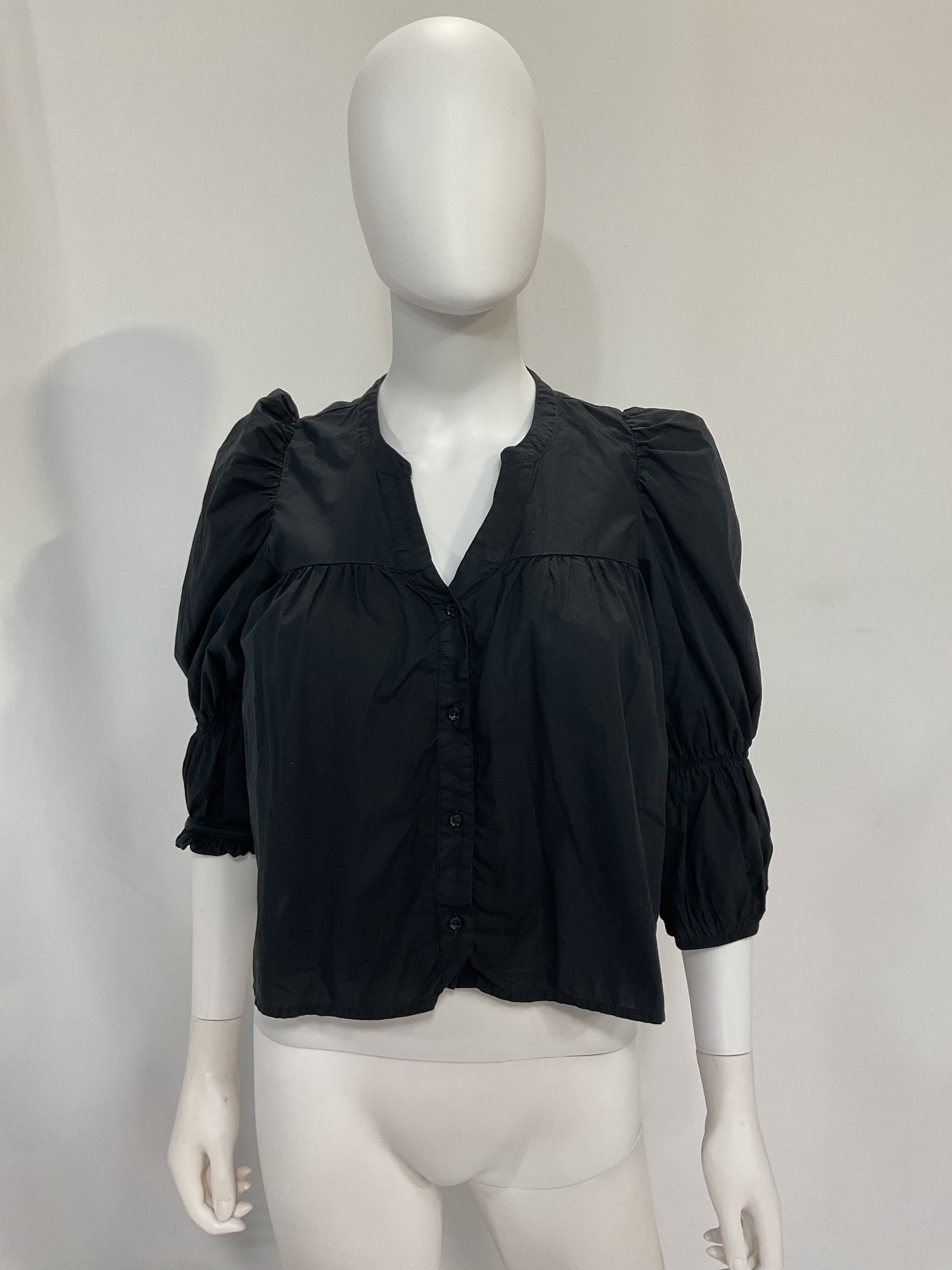 Geneva Romantic Crop Top In Jet Black - Image 4