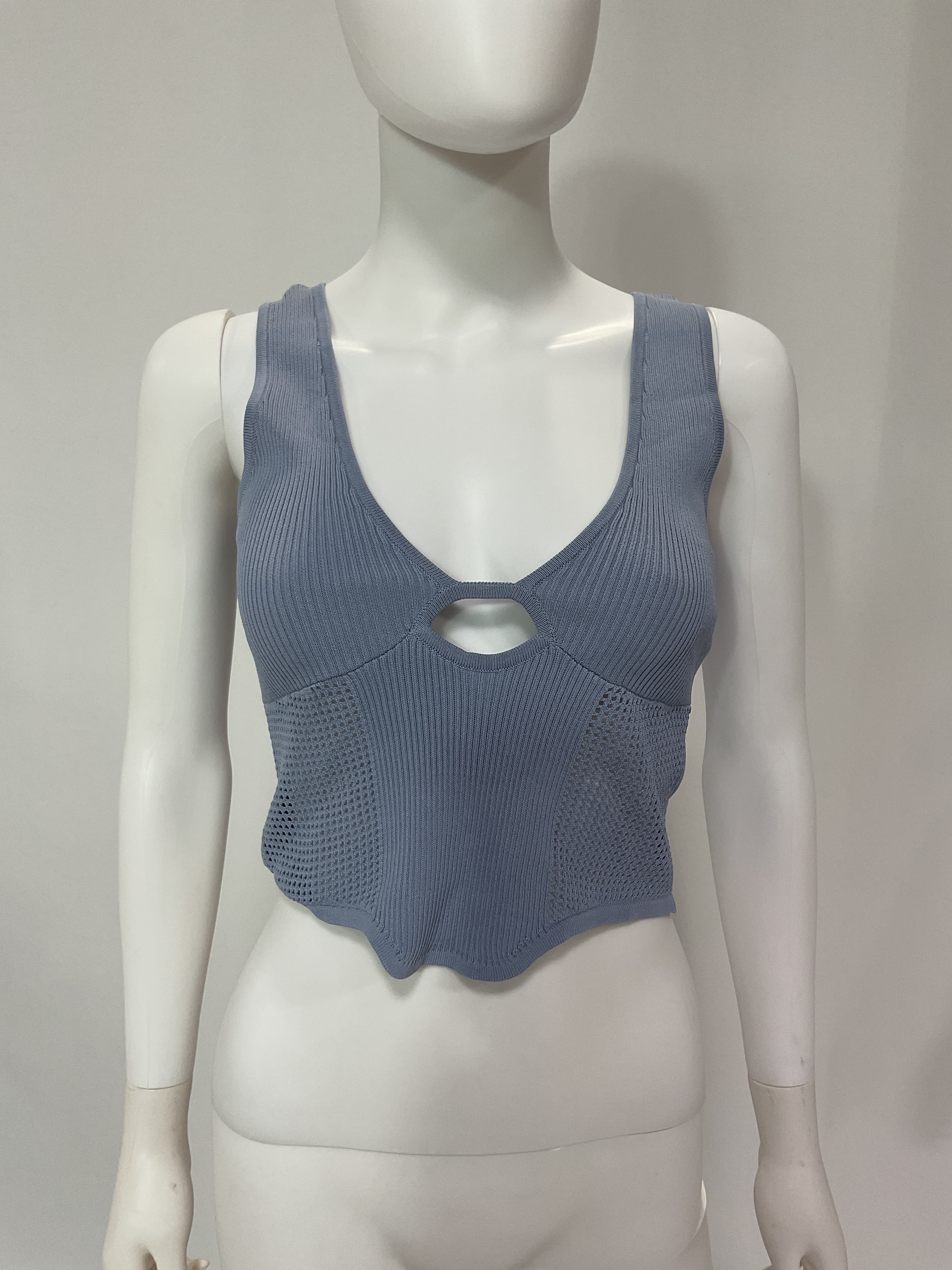 Intrepid Knit Top In Blue Ice - Image 3