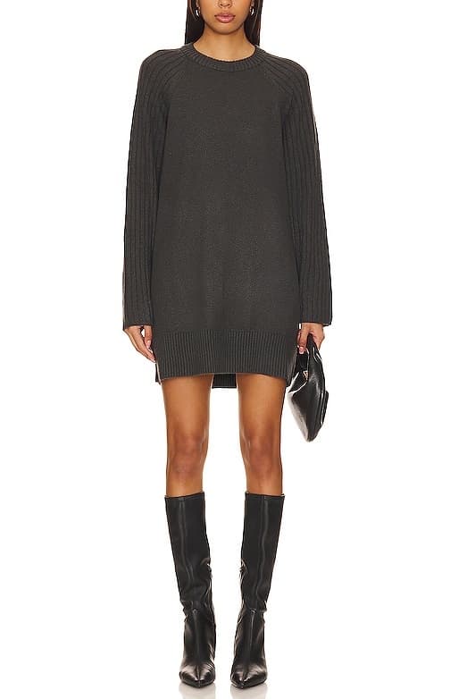 City Girl Sweater Dress In Mineral - Image 1