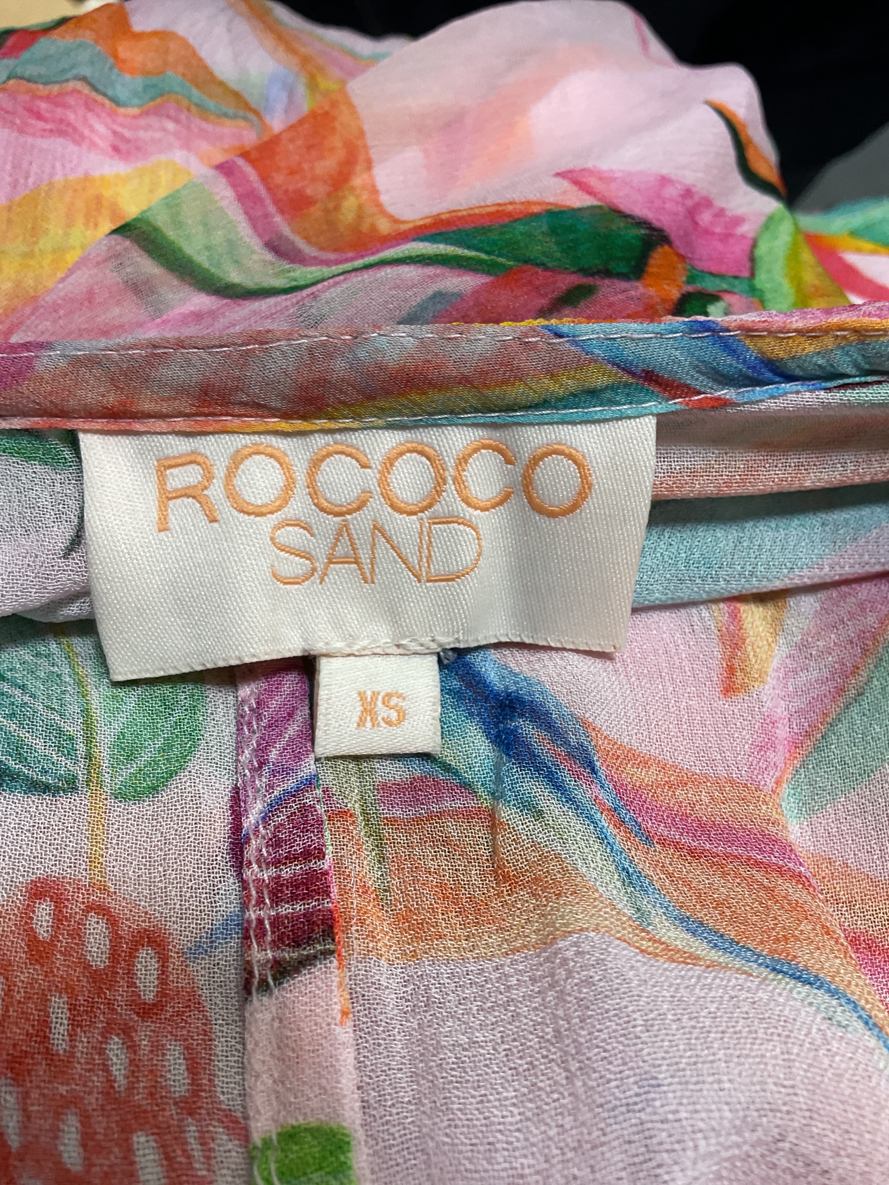 Rio Beaded High Low Dress In Multicolor Tropical - Image 4