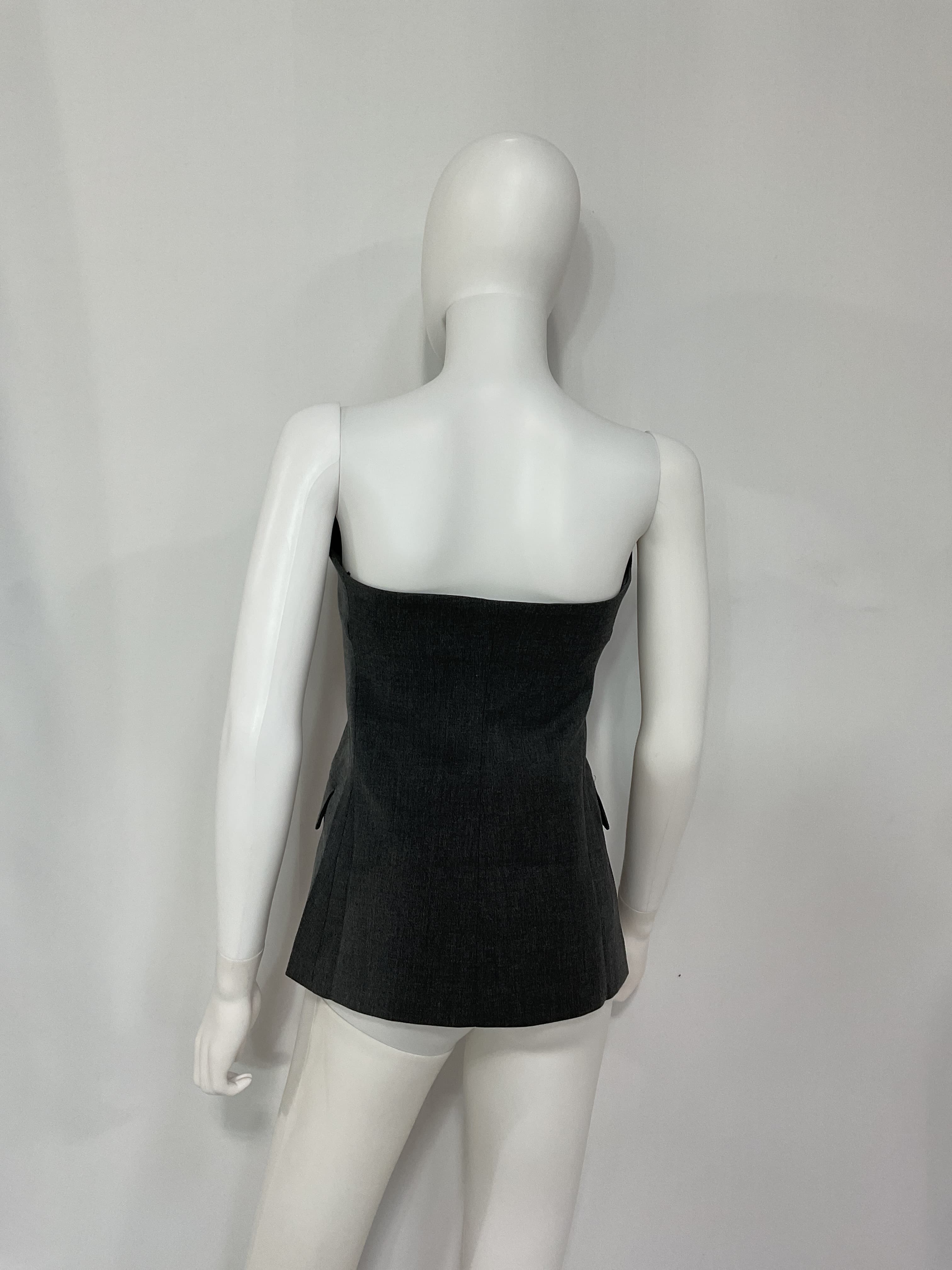 Button Strapless Top - Image 2