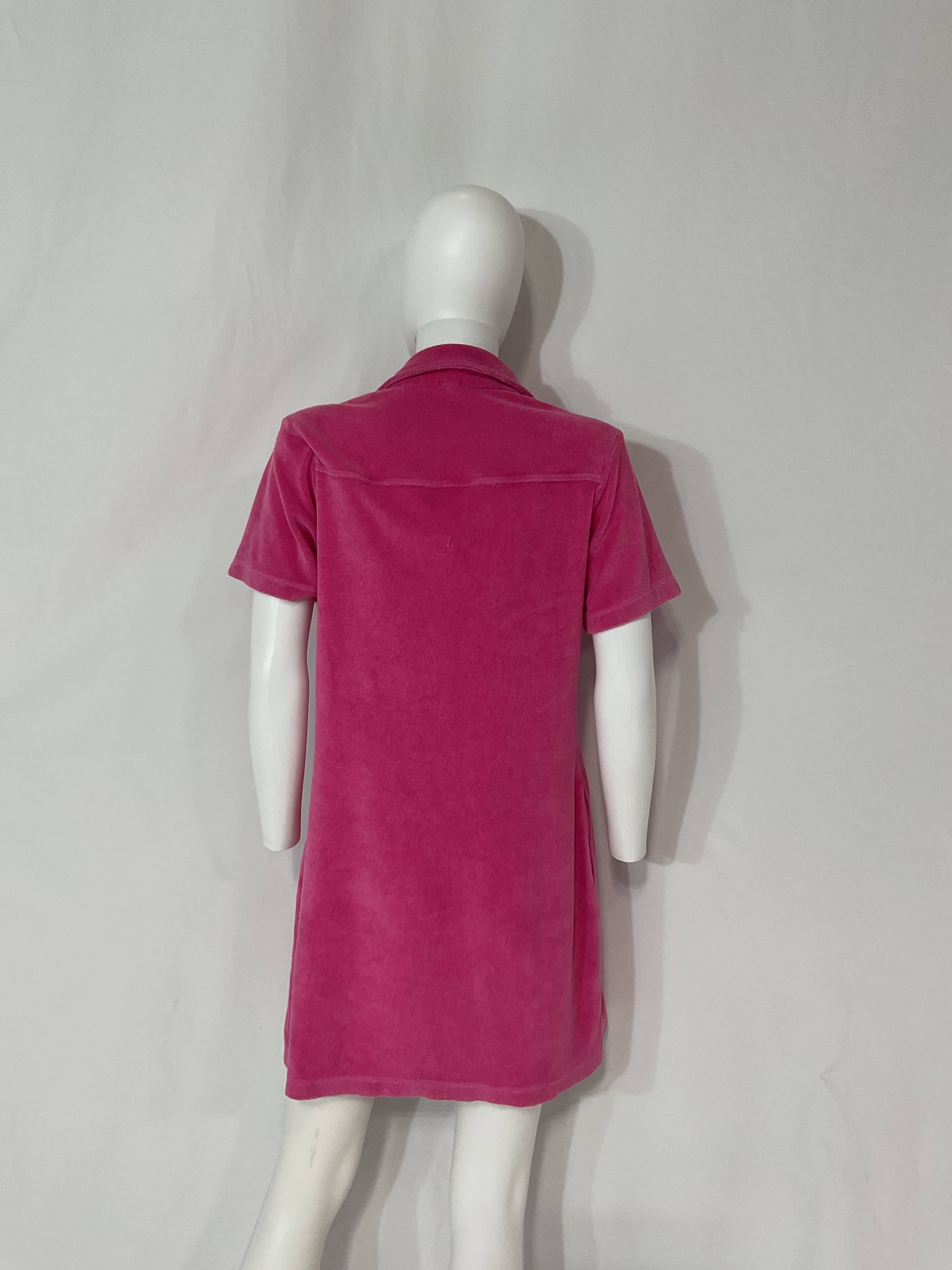 Terry Cloth Shirt Dress - Image 2