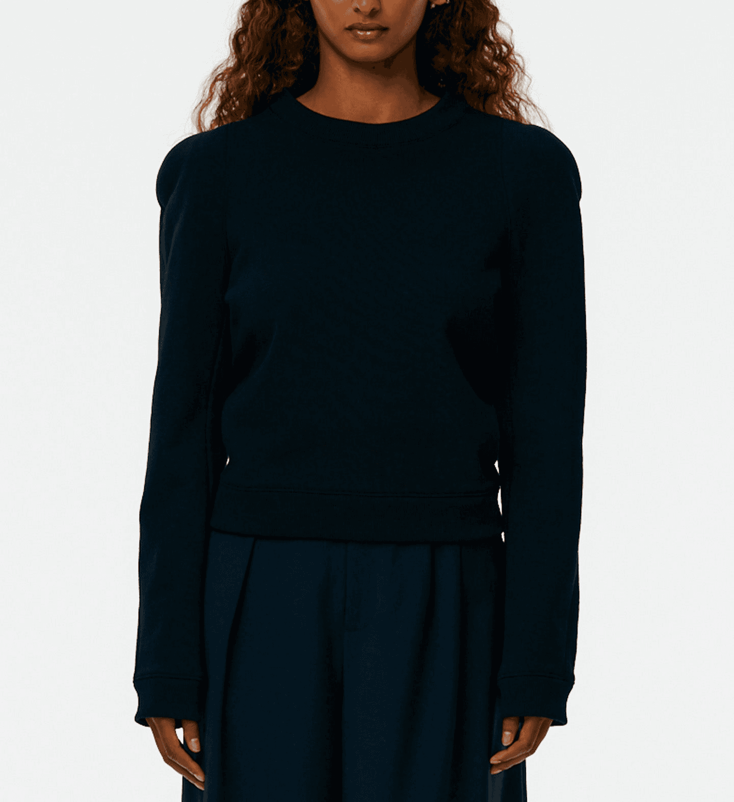 Sculpted Shoulder Sweatshirt - Image 1