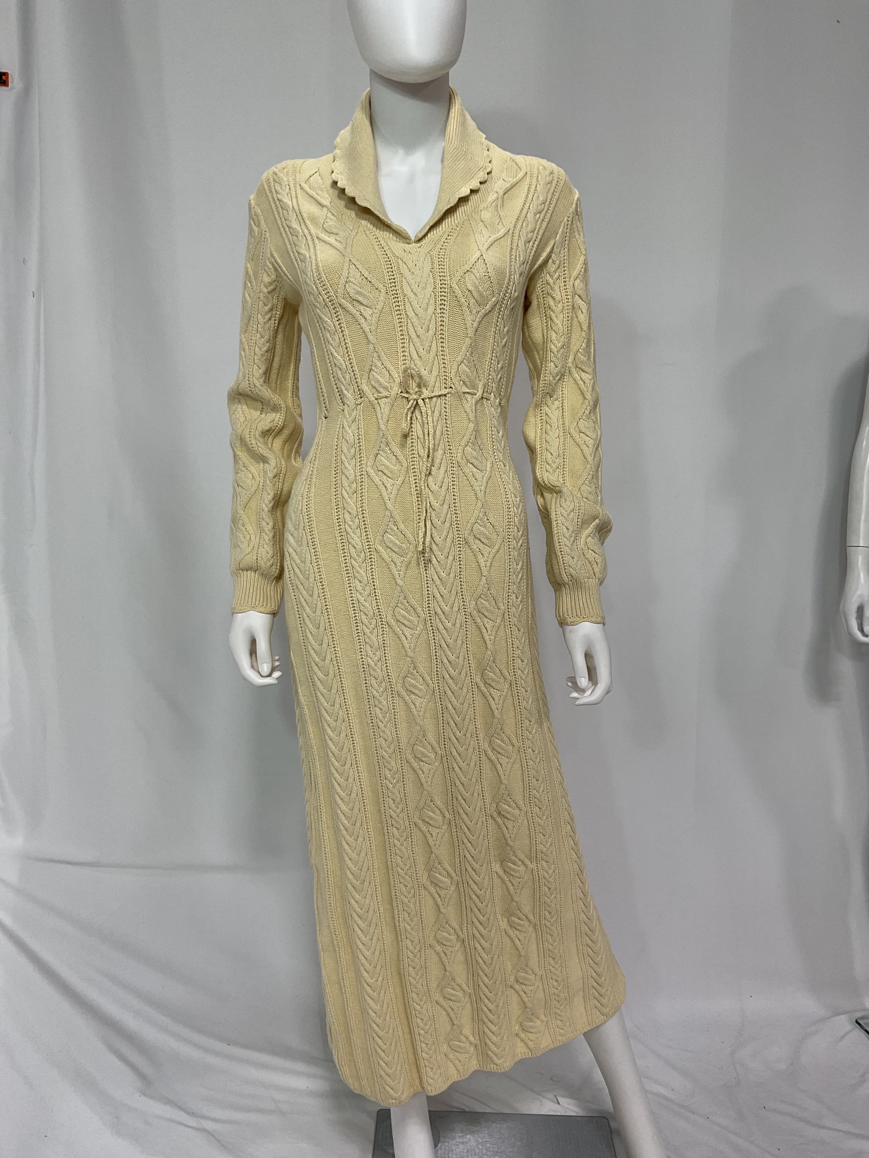 Lexie Cable-Knit Cotton-Blend Midi Dress - Image 2