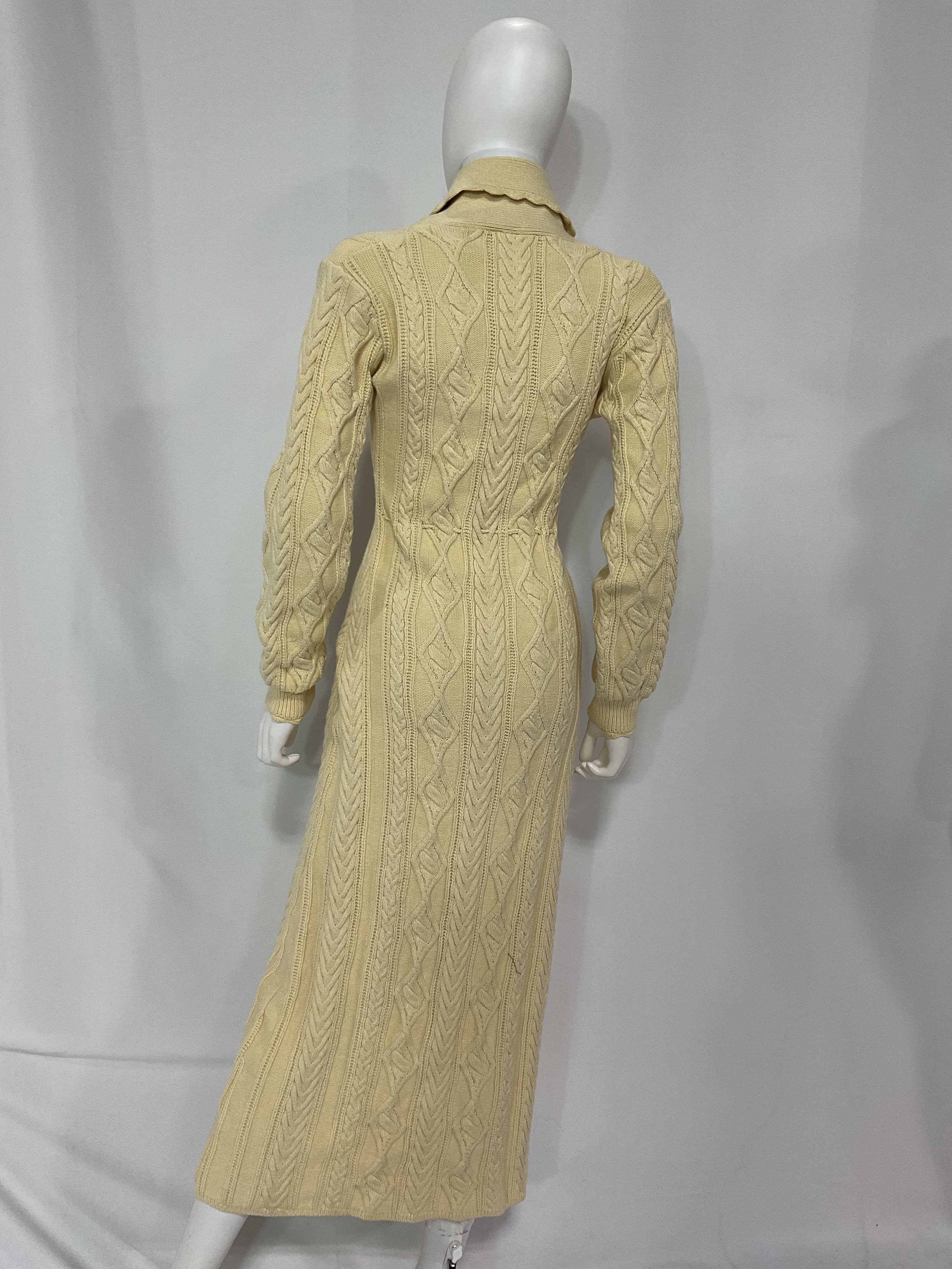 Lexie Cable-Knit Cotton-Blend Midi Dress - Image 3