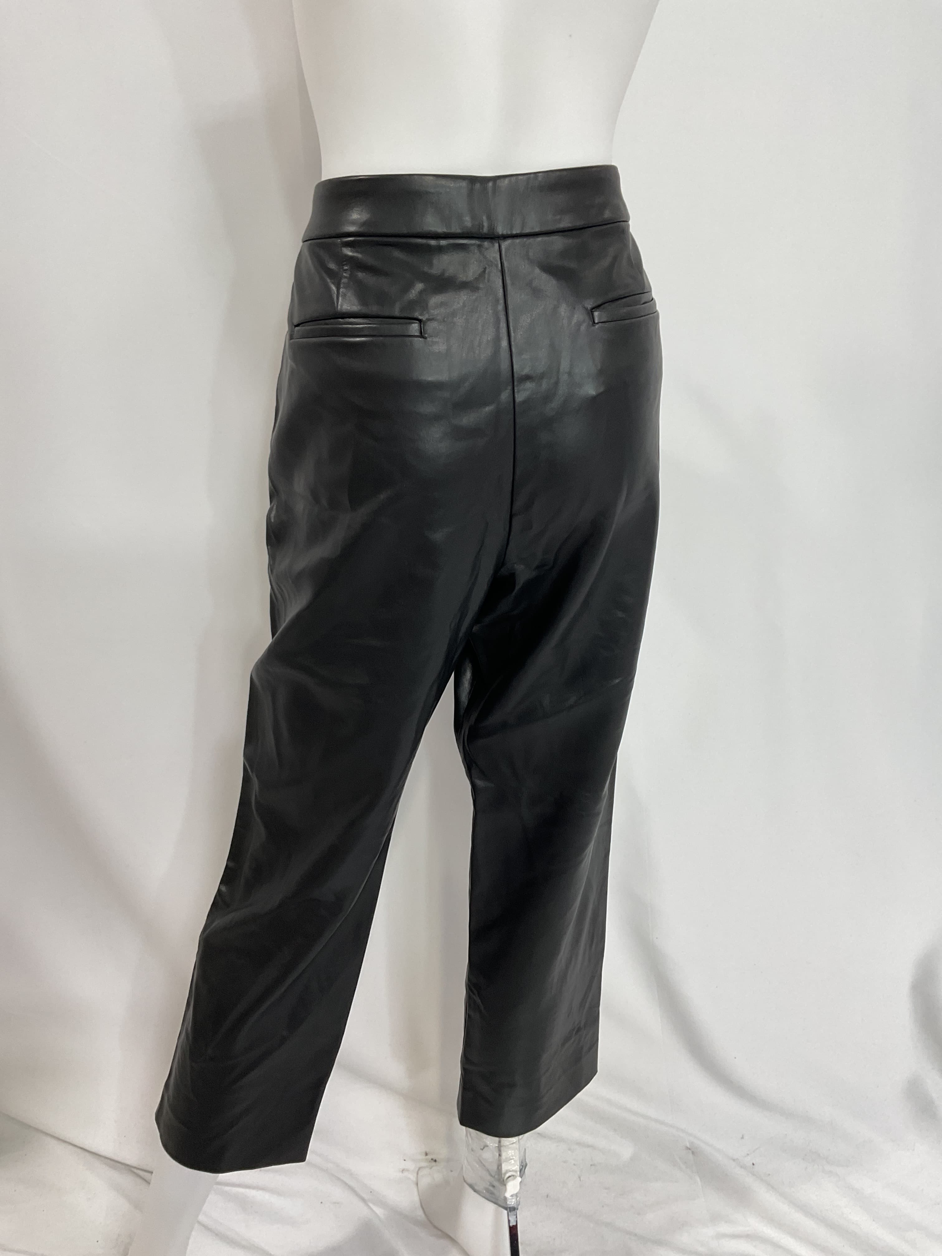 Petite Kate Straight Leg Pant In Faux Leather - Image 2