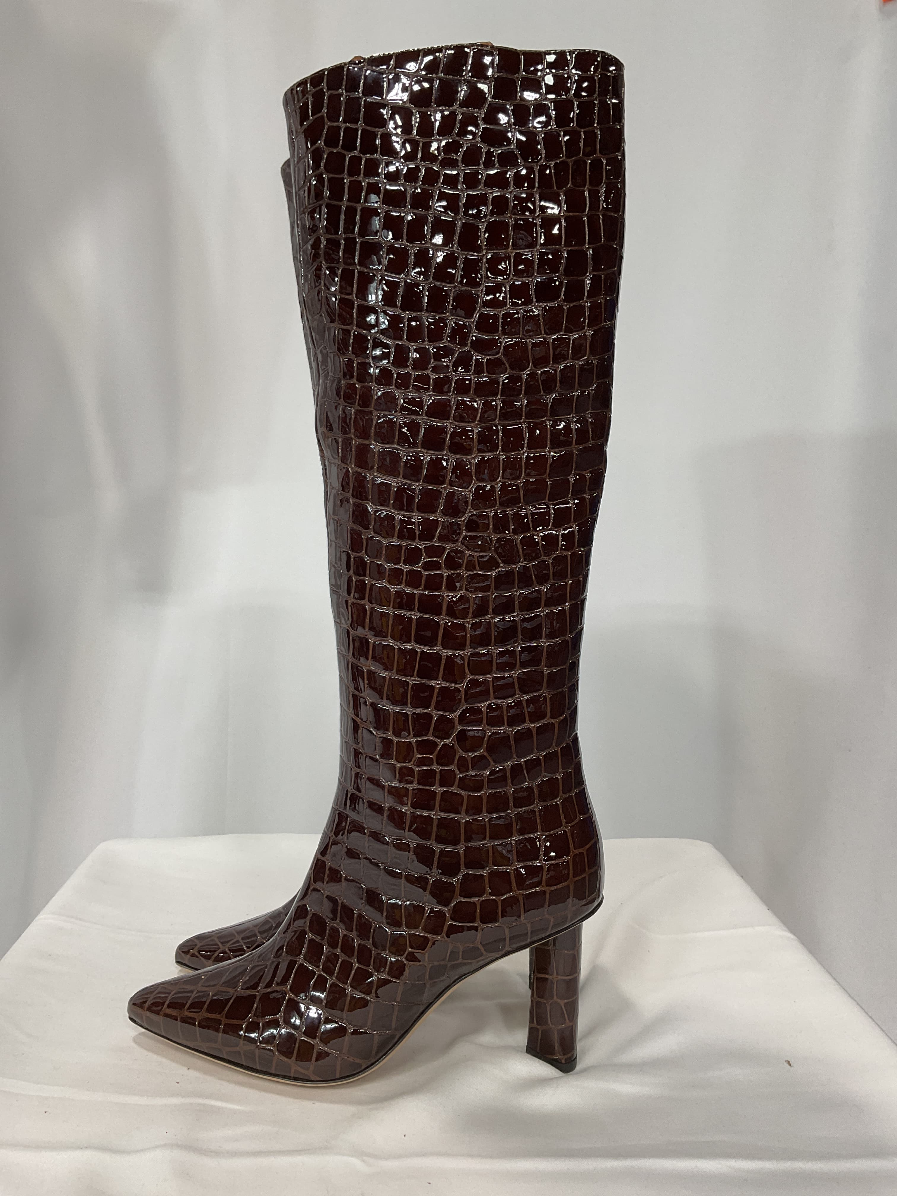 Odette Boot -- Espresso Croc - Image 3