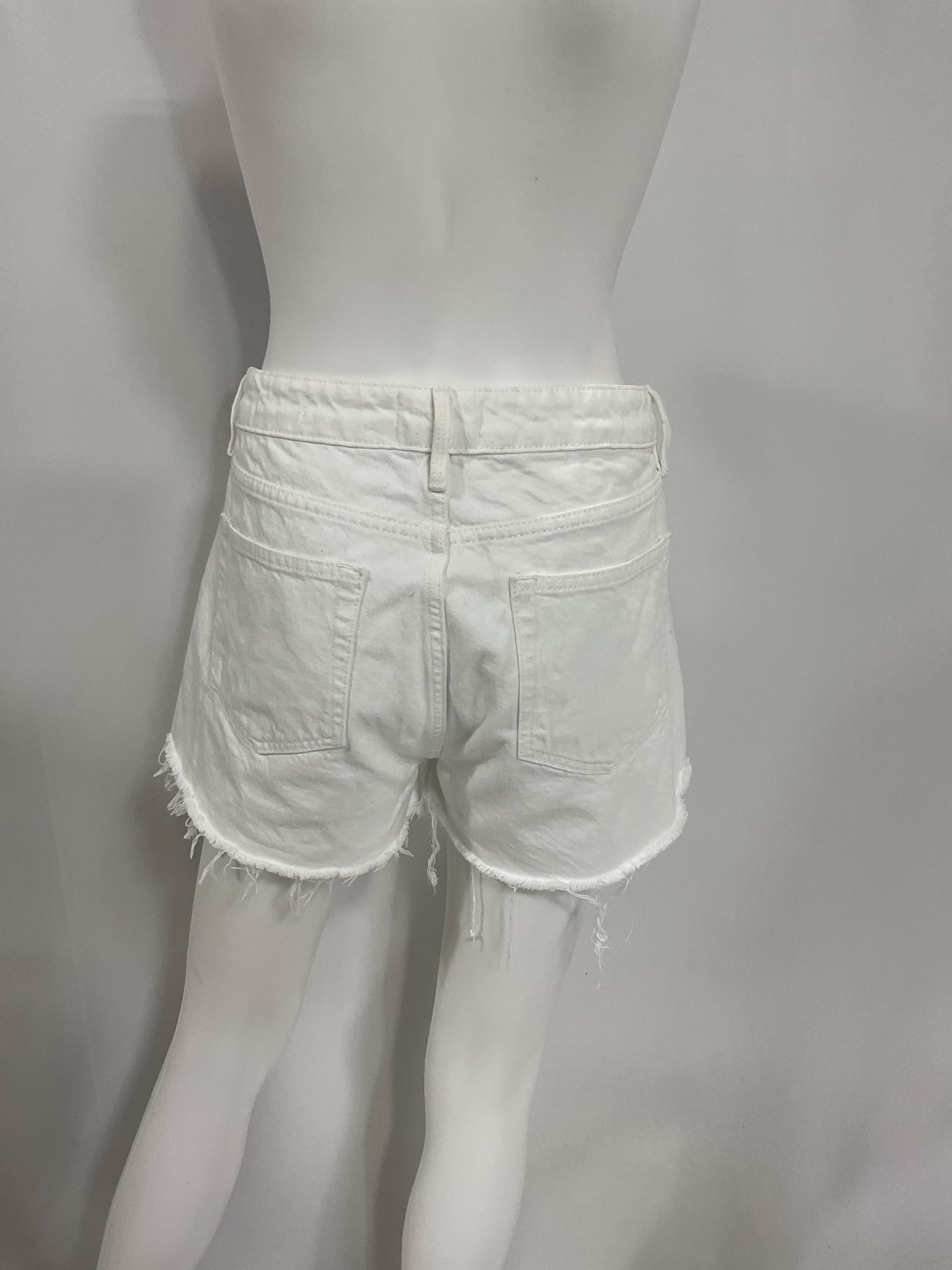 Le Grand Garcon Frayed Denim Shorts - Image 2