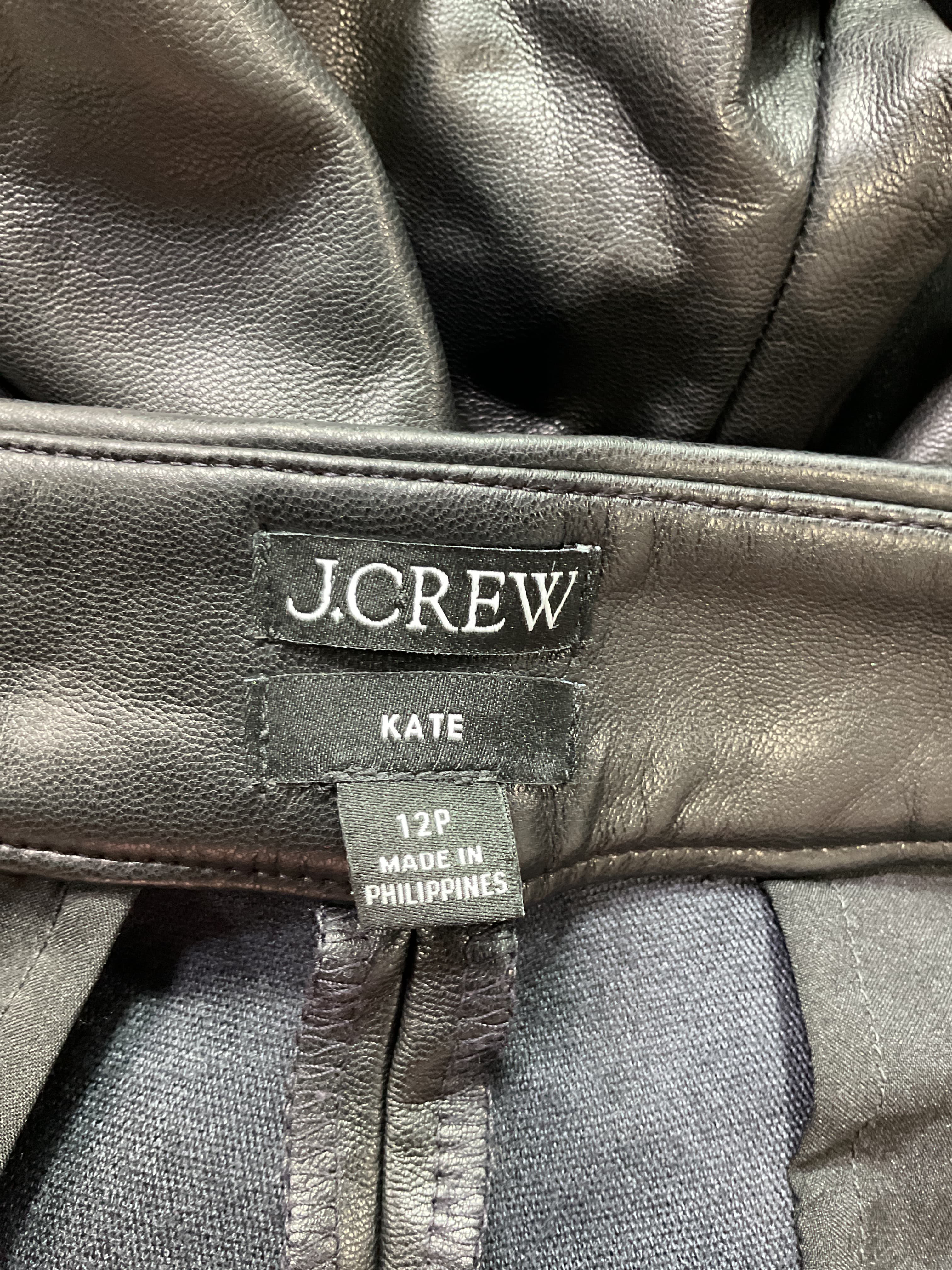 Petite Kate Straight Leg Pant In Faux Leather - Image 3