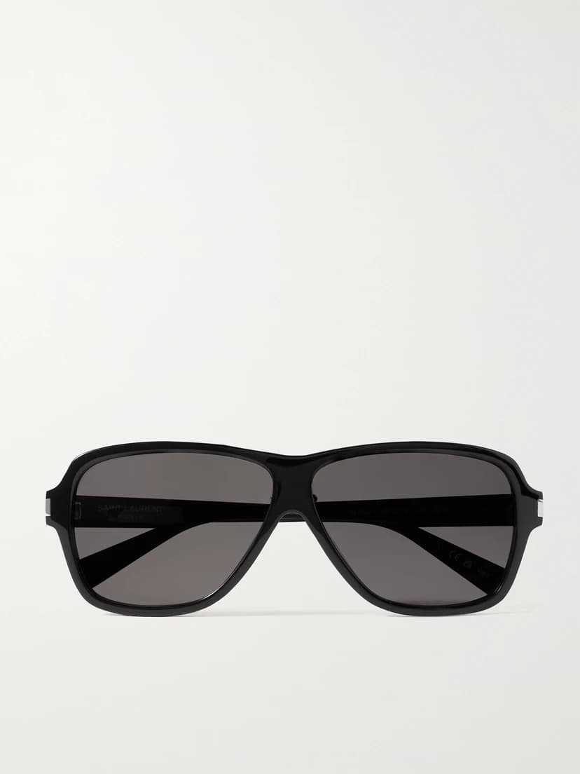 Carolyn Aviator-Style Acetate Sunglasses - Image 1