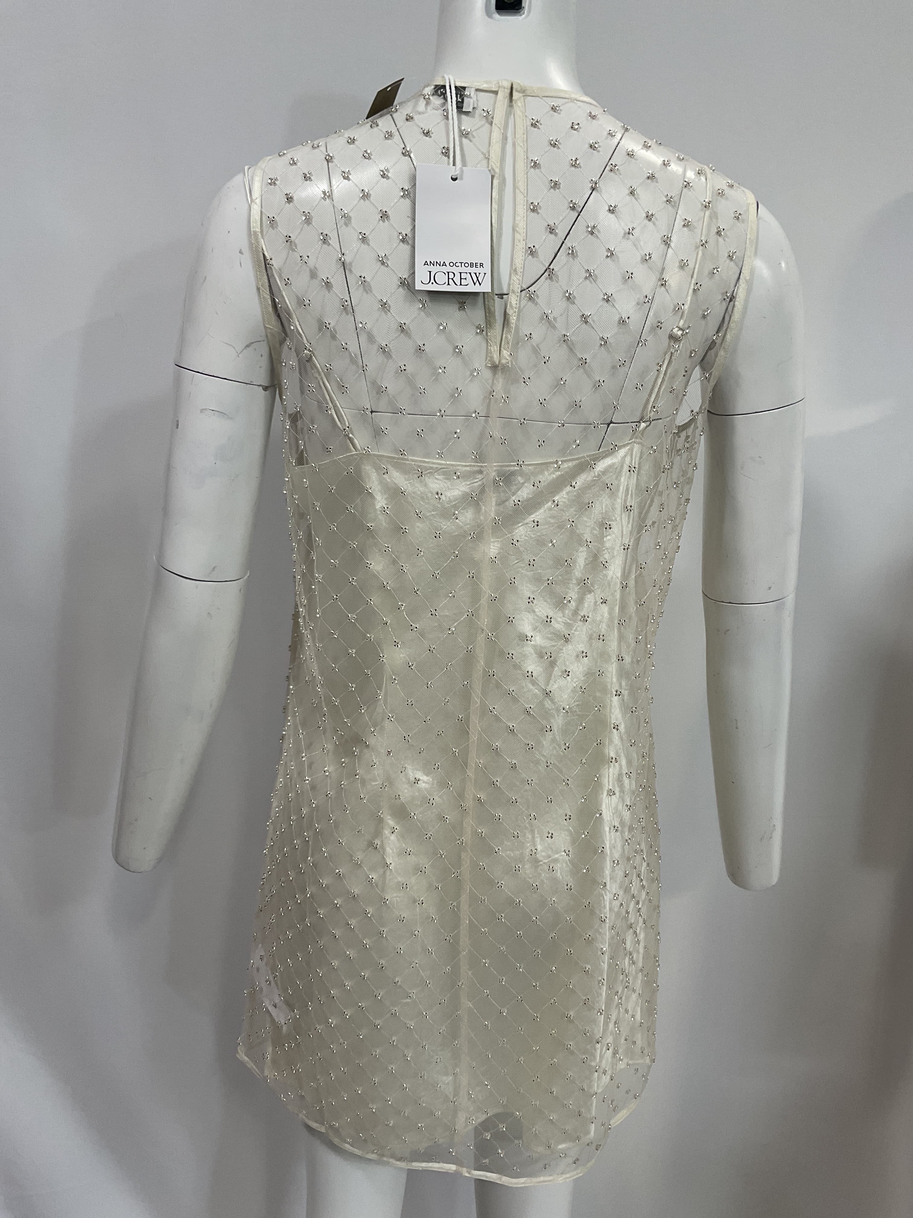 Anna October X J.crew Layered Mini Dress In Textured Satin And Tulle - Image 2