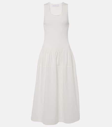 Malia Cotton Poplin Midi Dress - Image 1