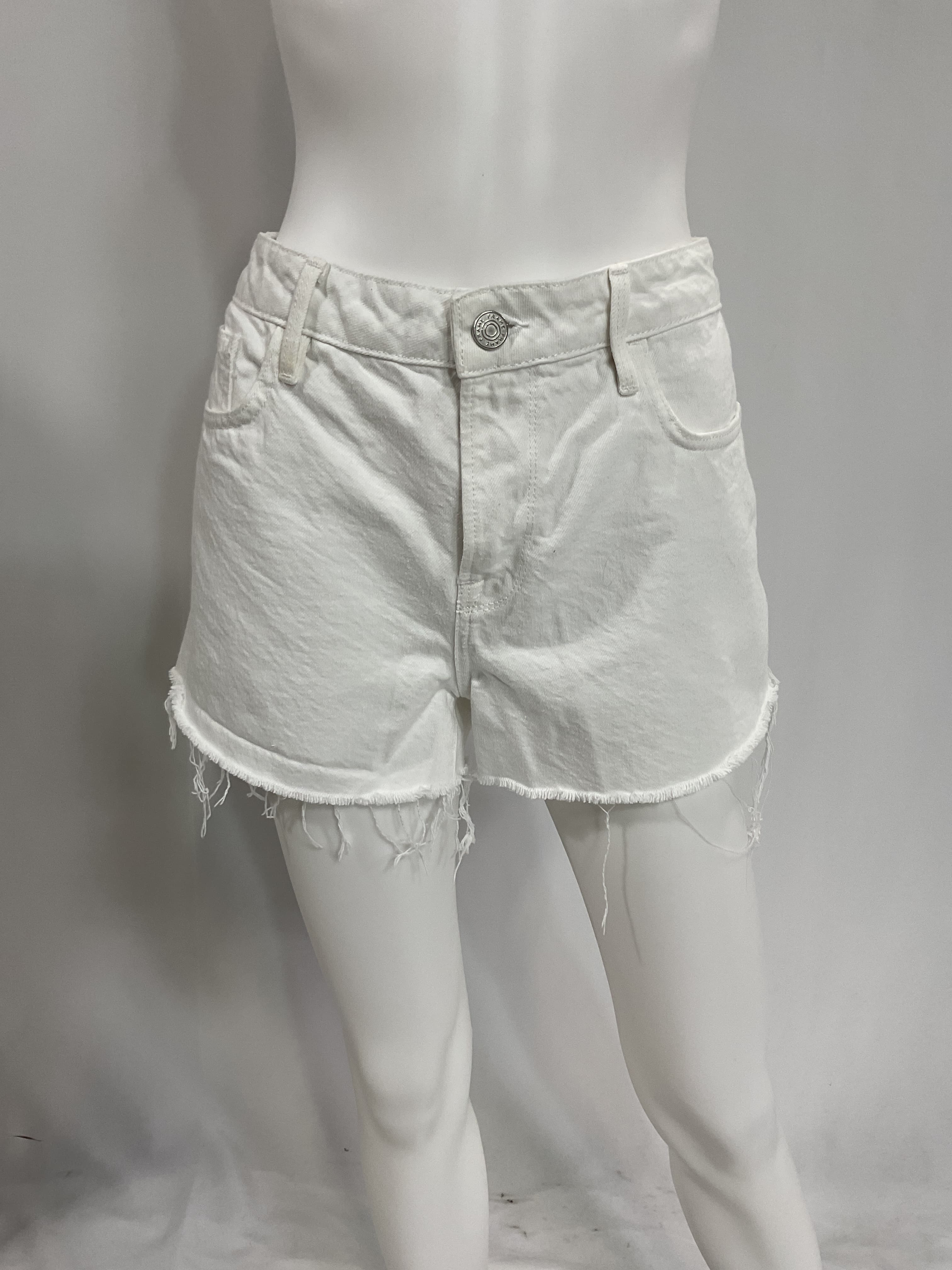 Le Grand Garcon Frayed Denim Shorts - Image 4