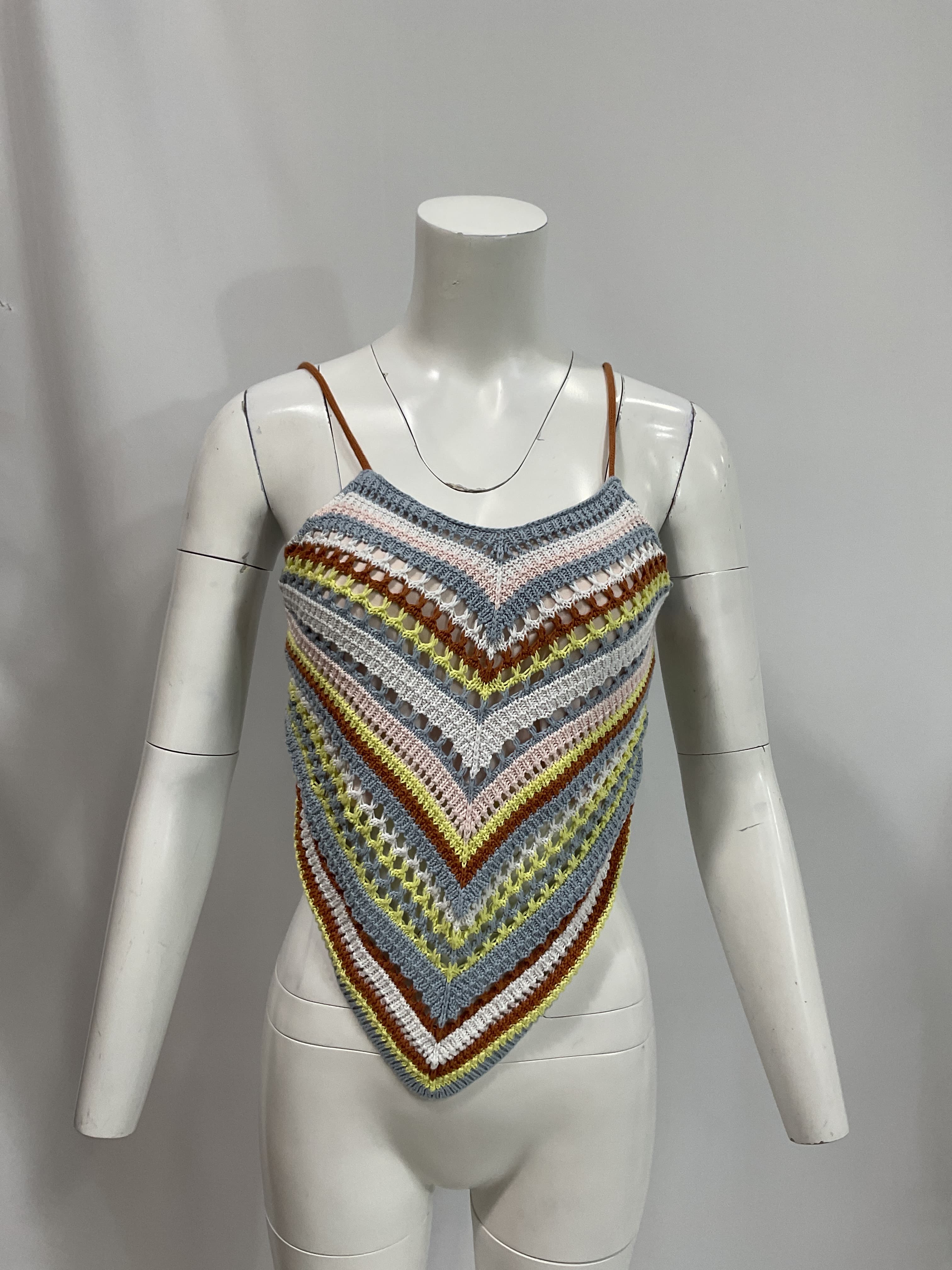 Fauxchet Colorful Cami In Light Pink Multi - Image 4