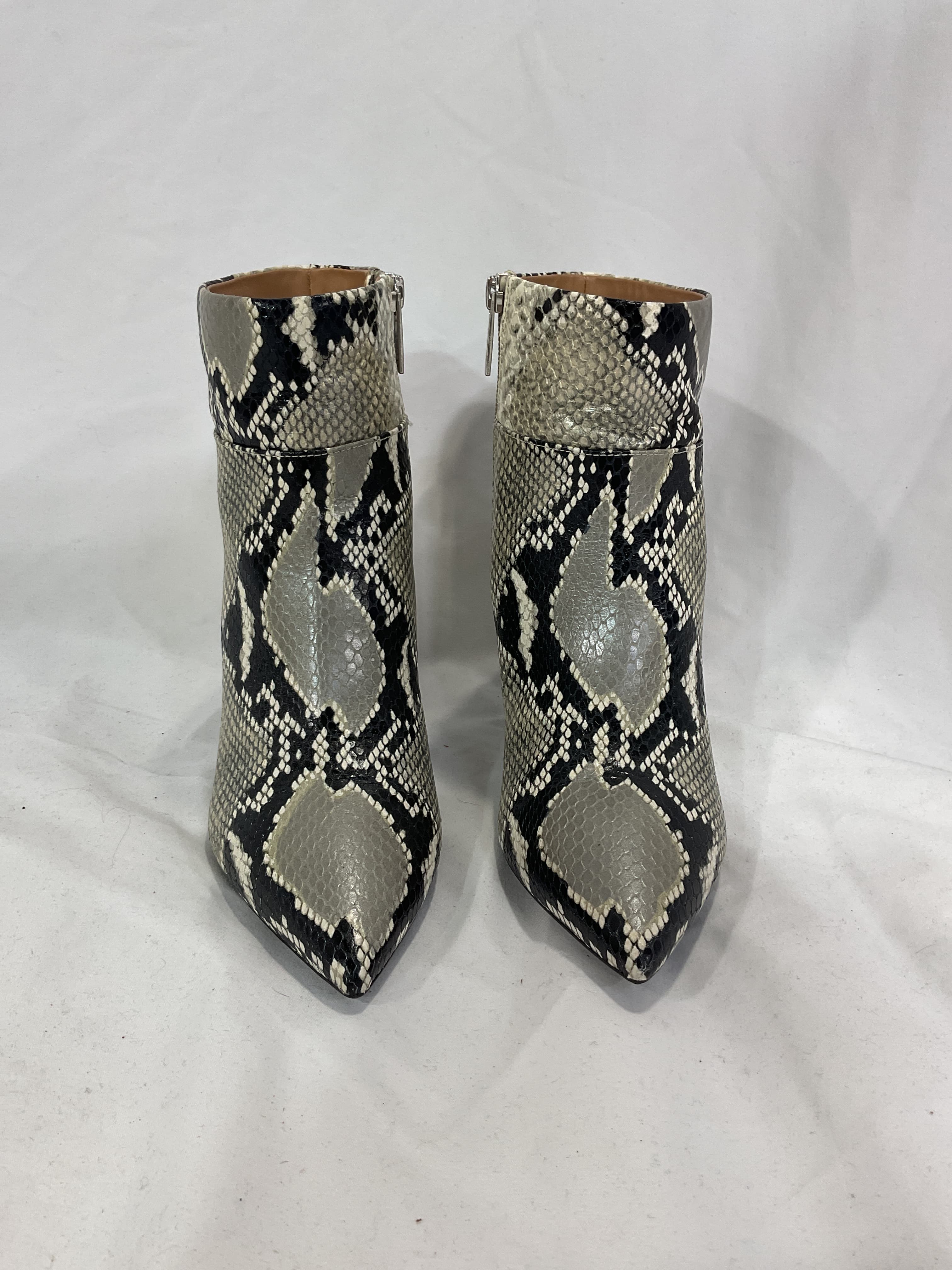 Marabella Snake Embossed Heeled Boot - Image 4