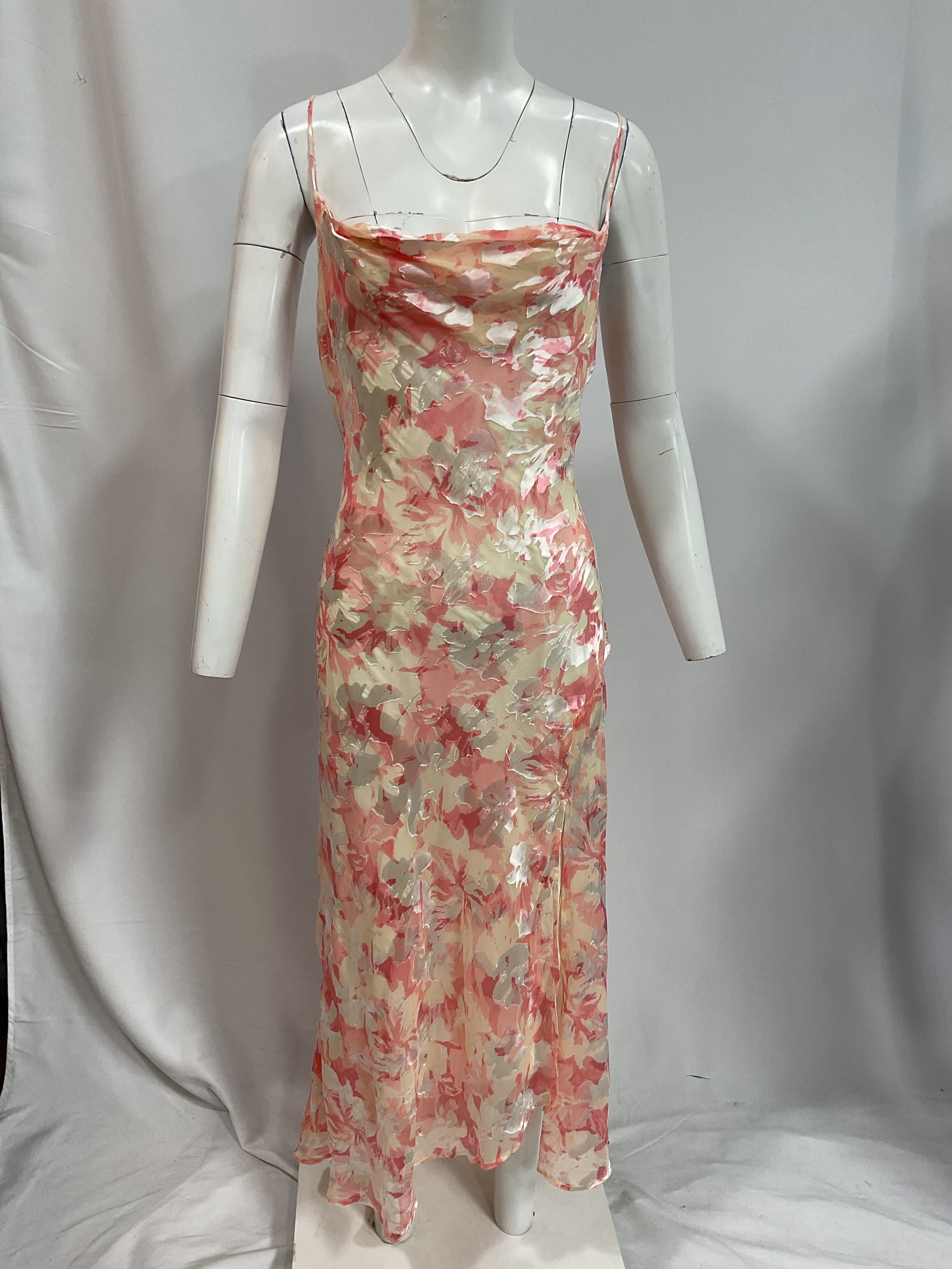 Gaia Dress In Pink Burn Out - Image 2