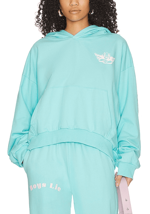 Truth Hoodie In Turquoise - Image 1