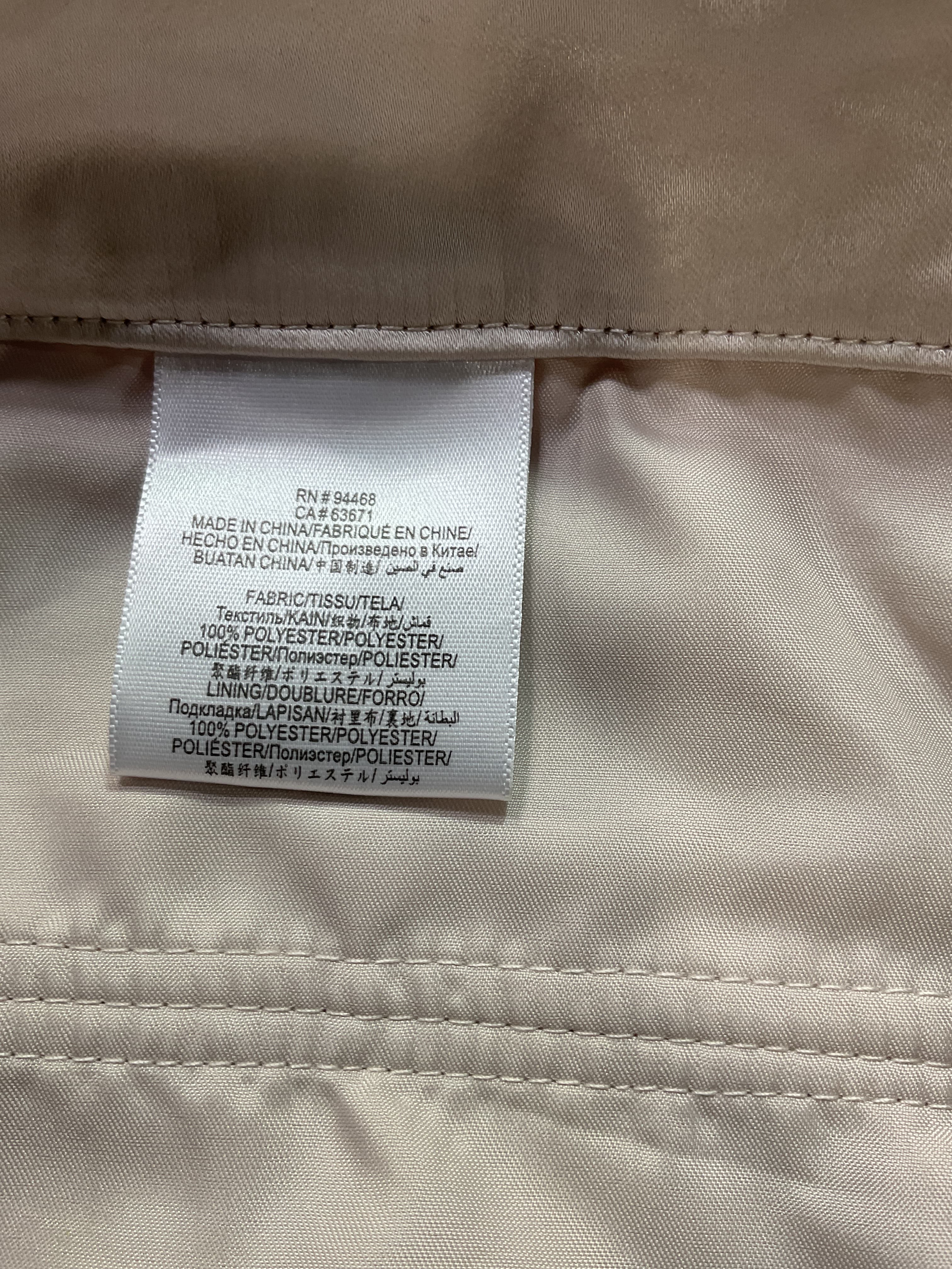 Satin Pant In Champagne Gold - Image 3