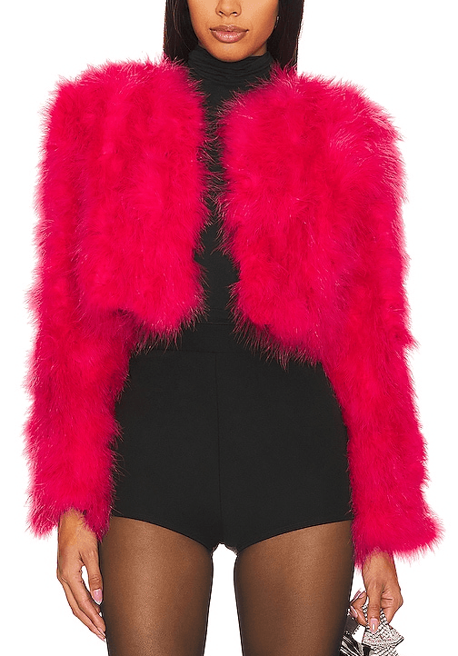 Manhattan Jacket In Hyper Pink - Image 1