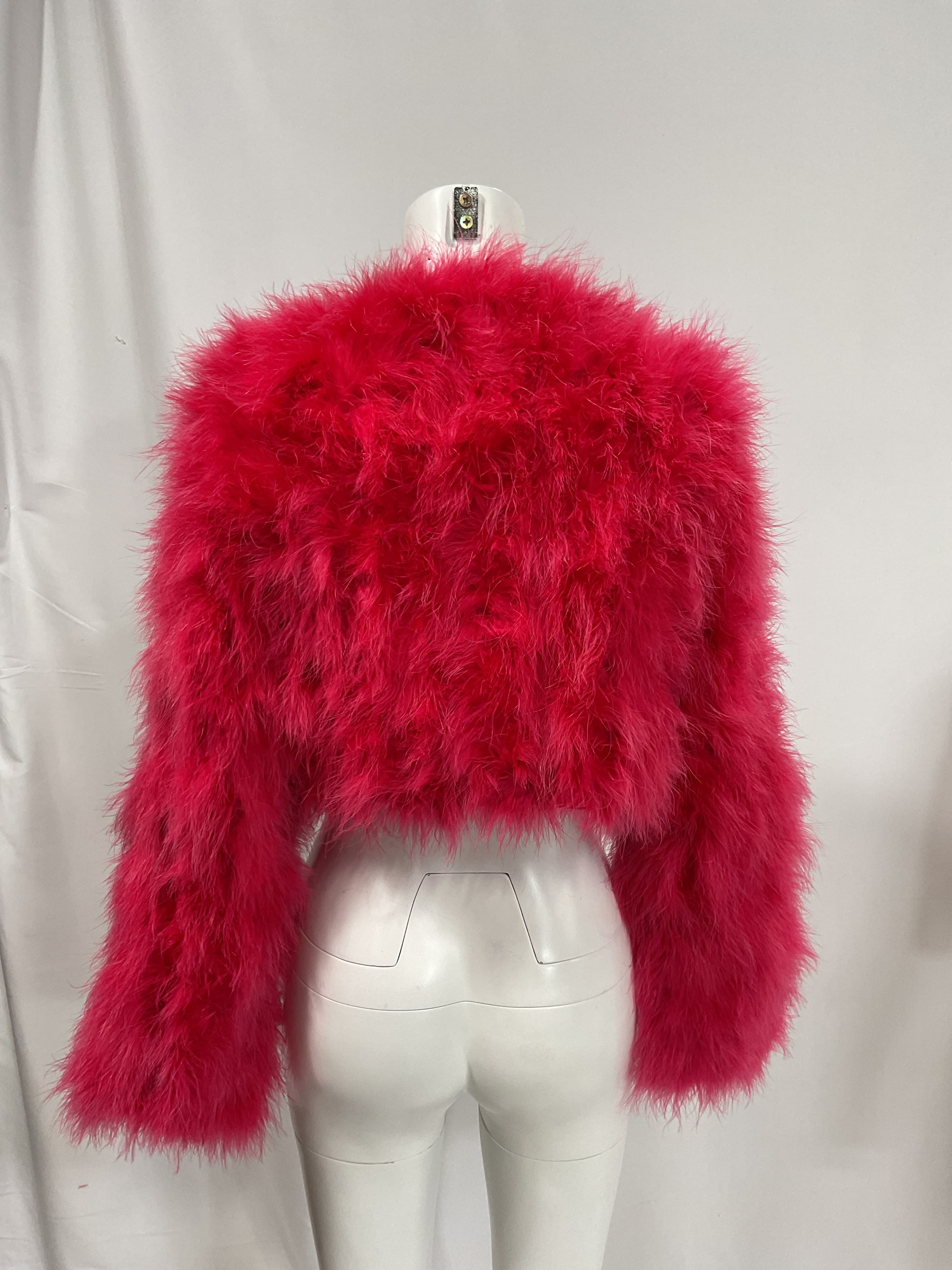 Manhattan Jacket In Hyper Pink - Image 3
