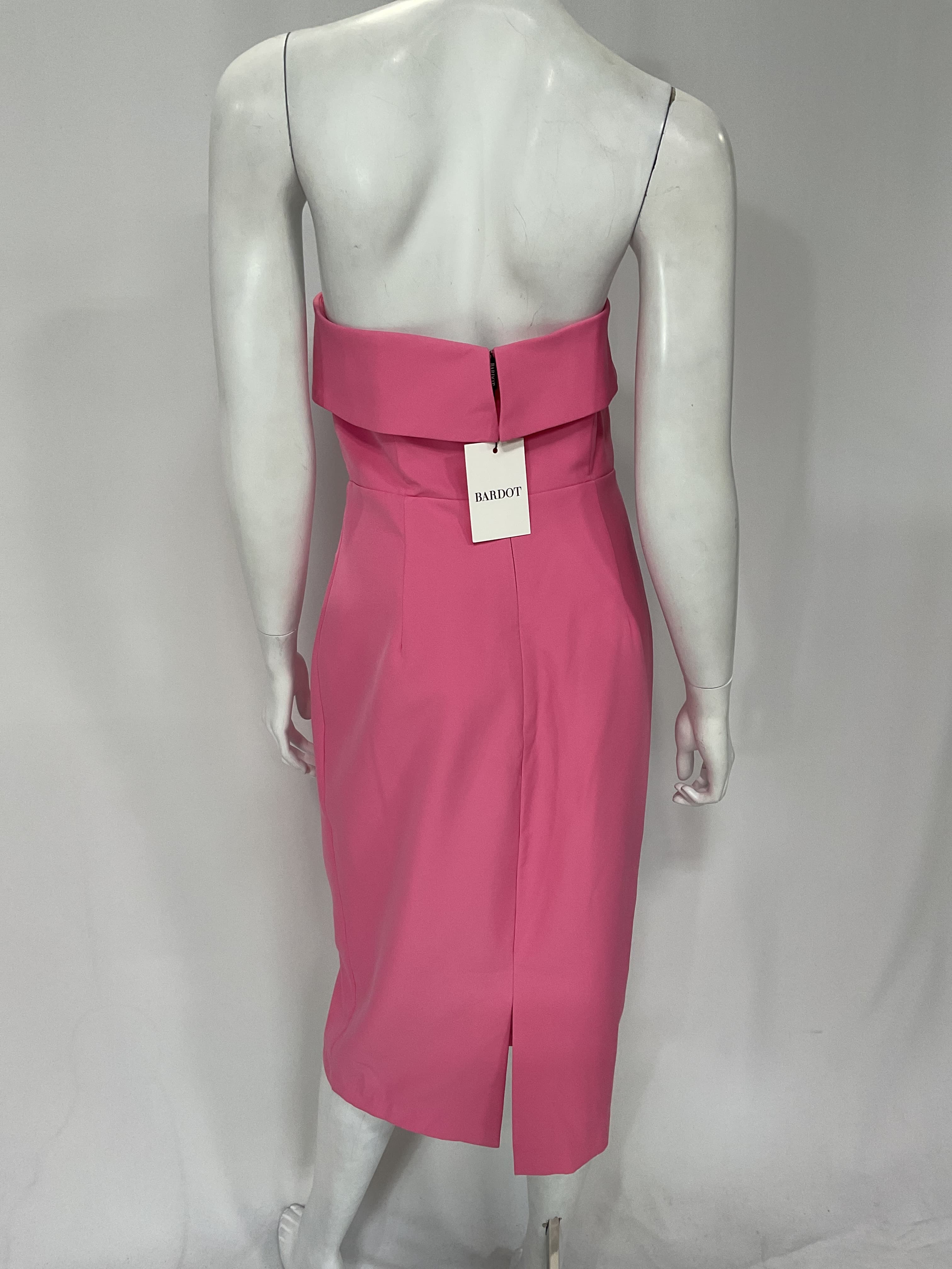 Georgia Dress In Candy Pink - Image 4