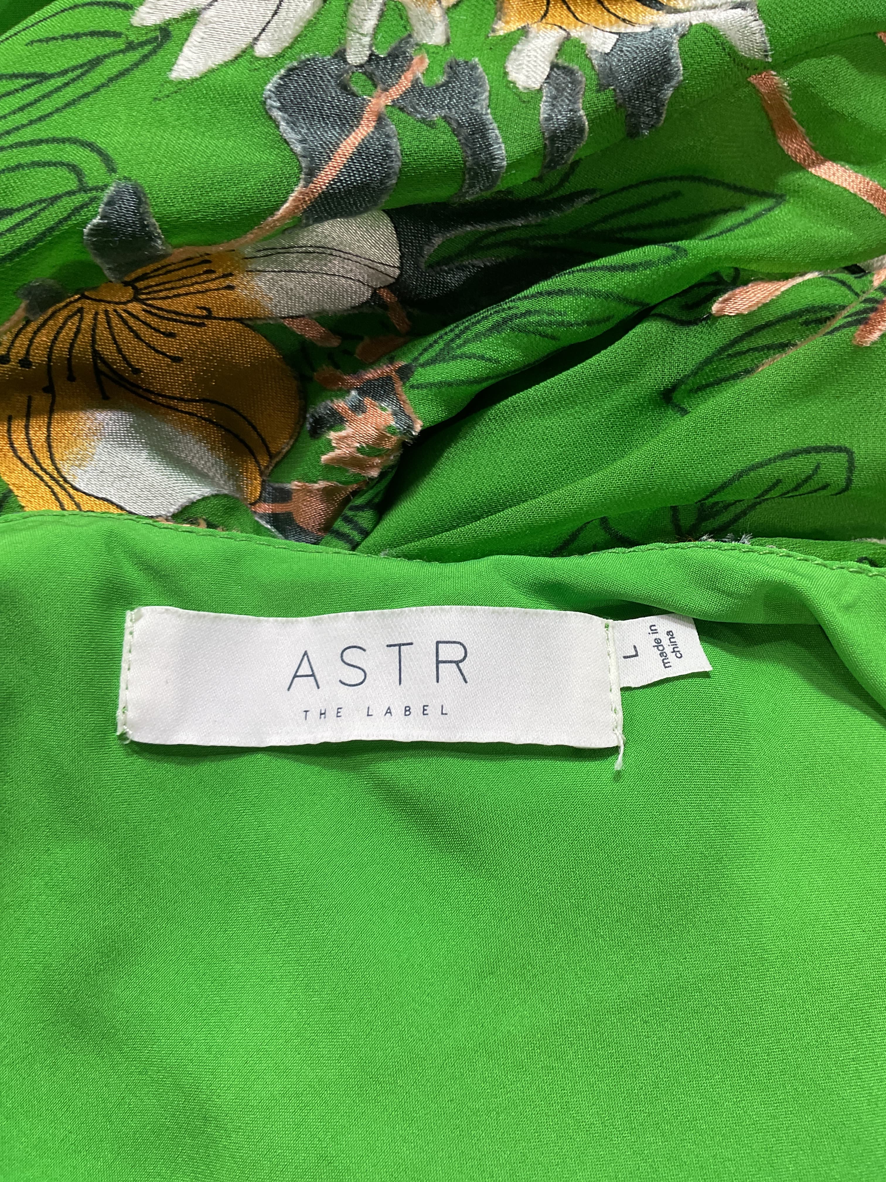 Gaia Dress In Green & Pink Floral - Image 4