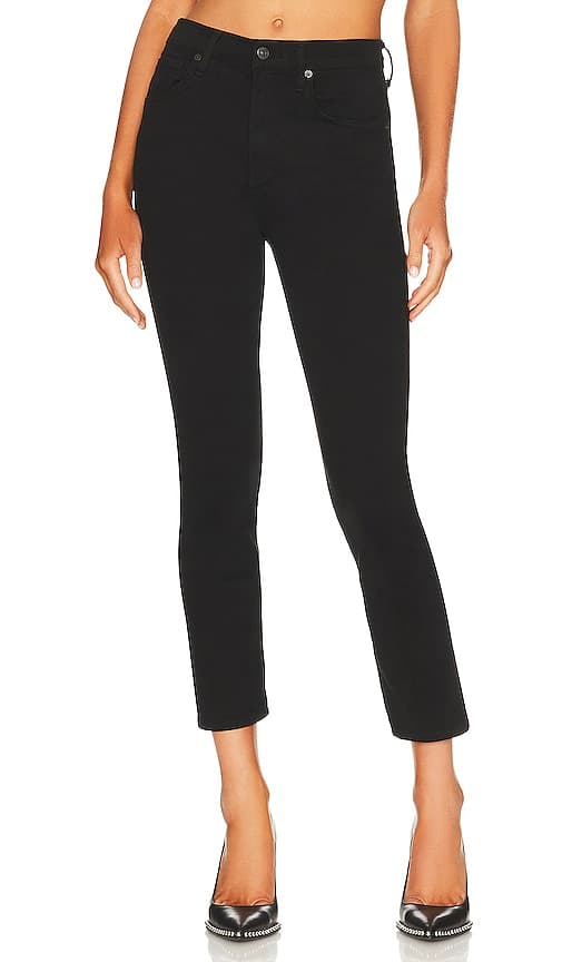 Jolene High Rise Vintage Slim In Plush Black - Image 1