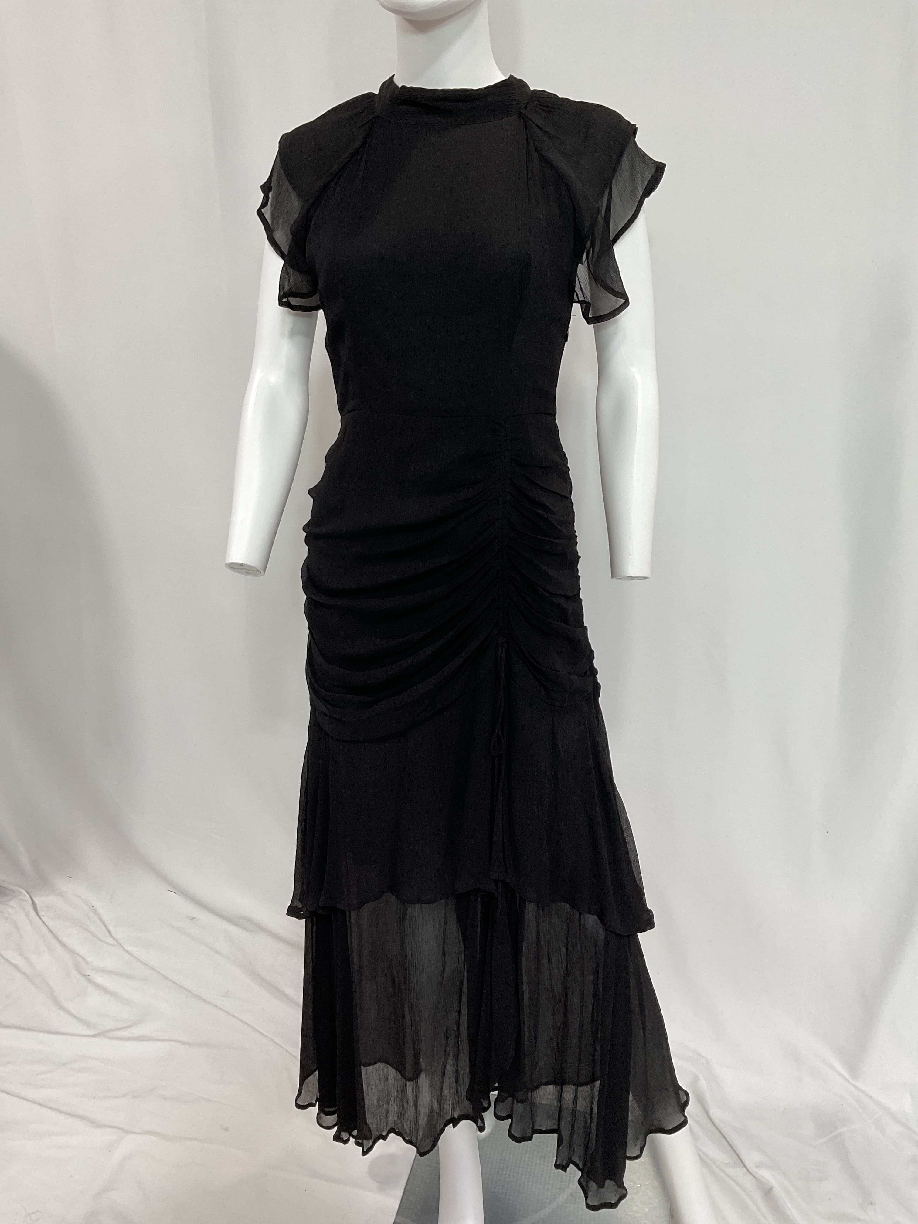 Cecilia Midi Dress In Black - Image 2