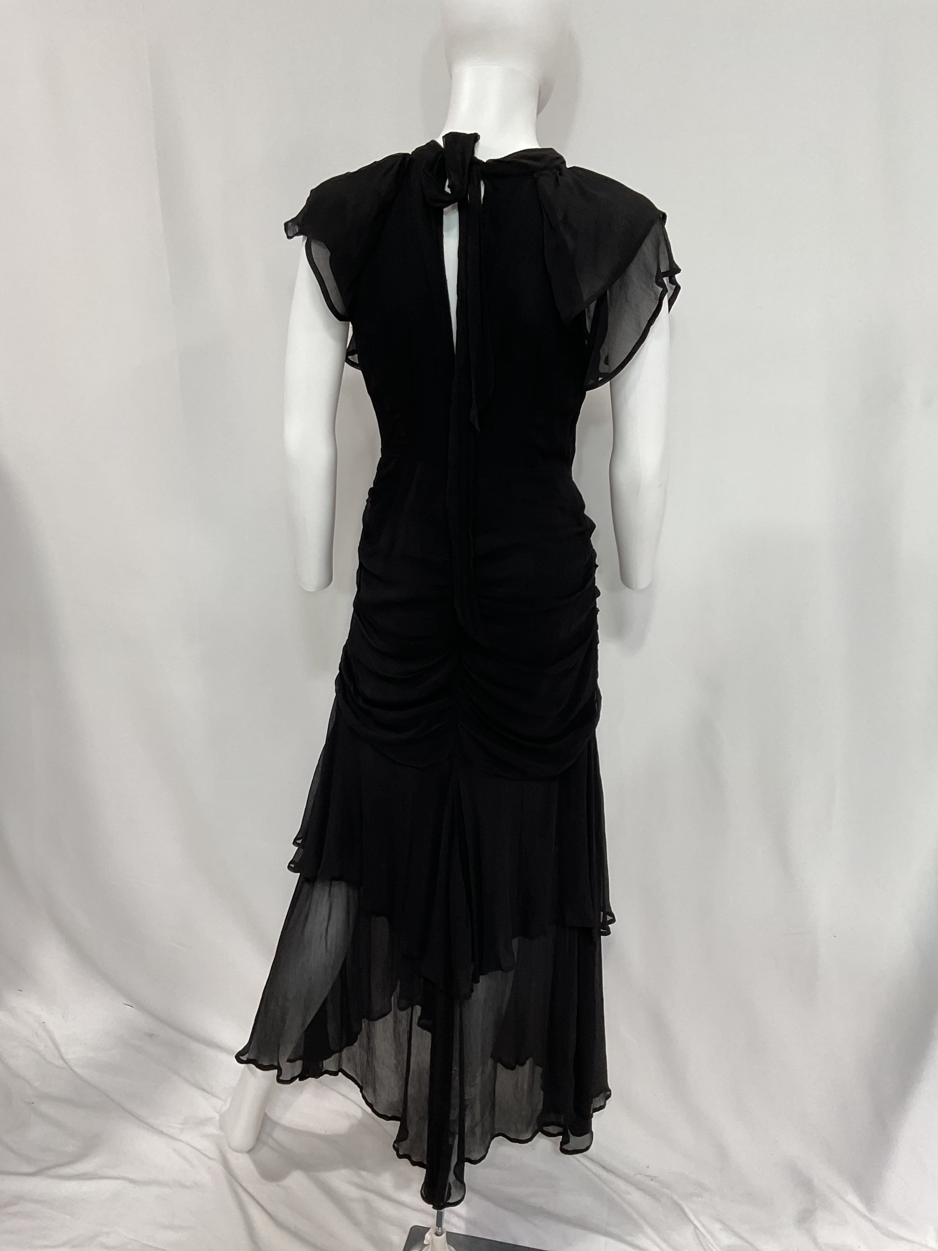 Cecilia Midi Dress In Black - Image 3