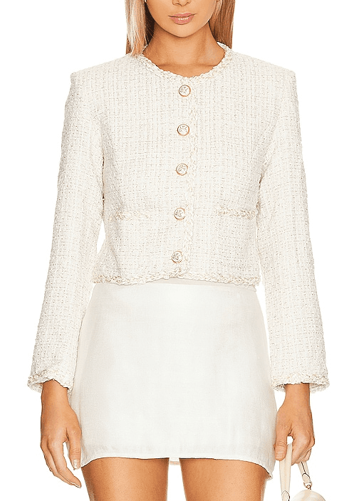 Billie Blazer In Ivory - Image 1