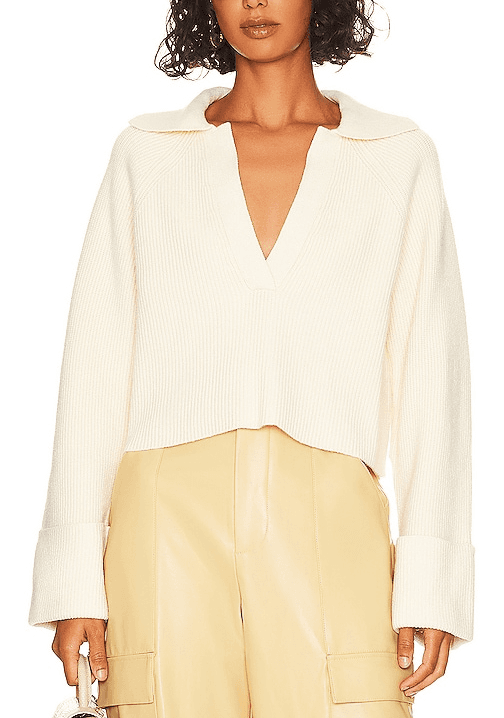 Harvey Pullover In Ivory - Image 1