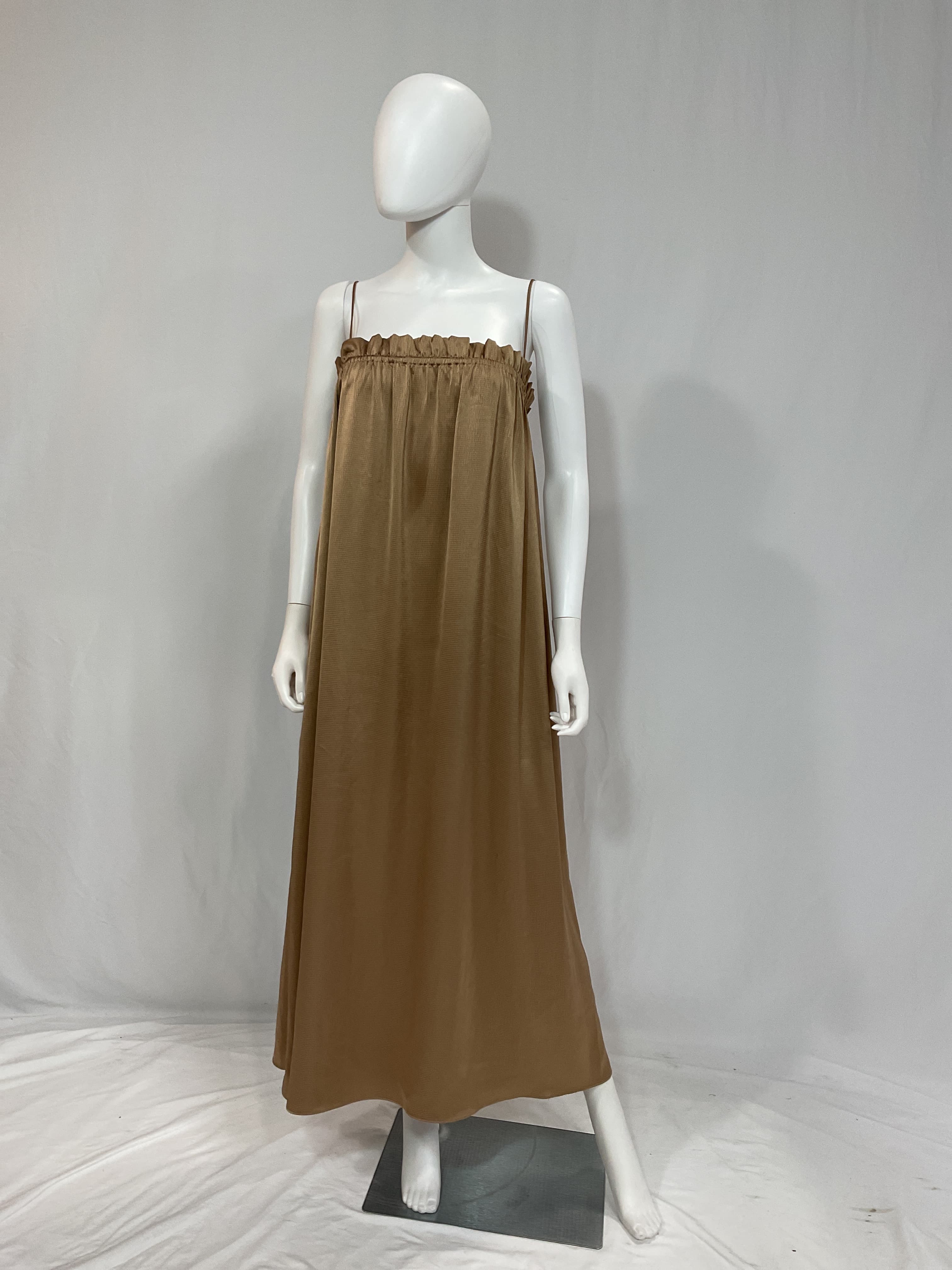 Arcello Midi Dress In Taupe - Image 2