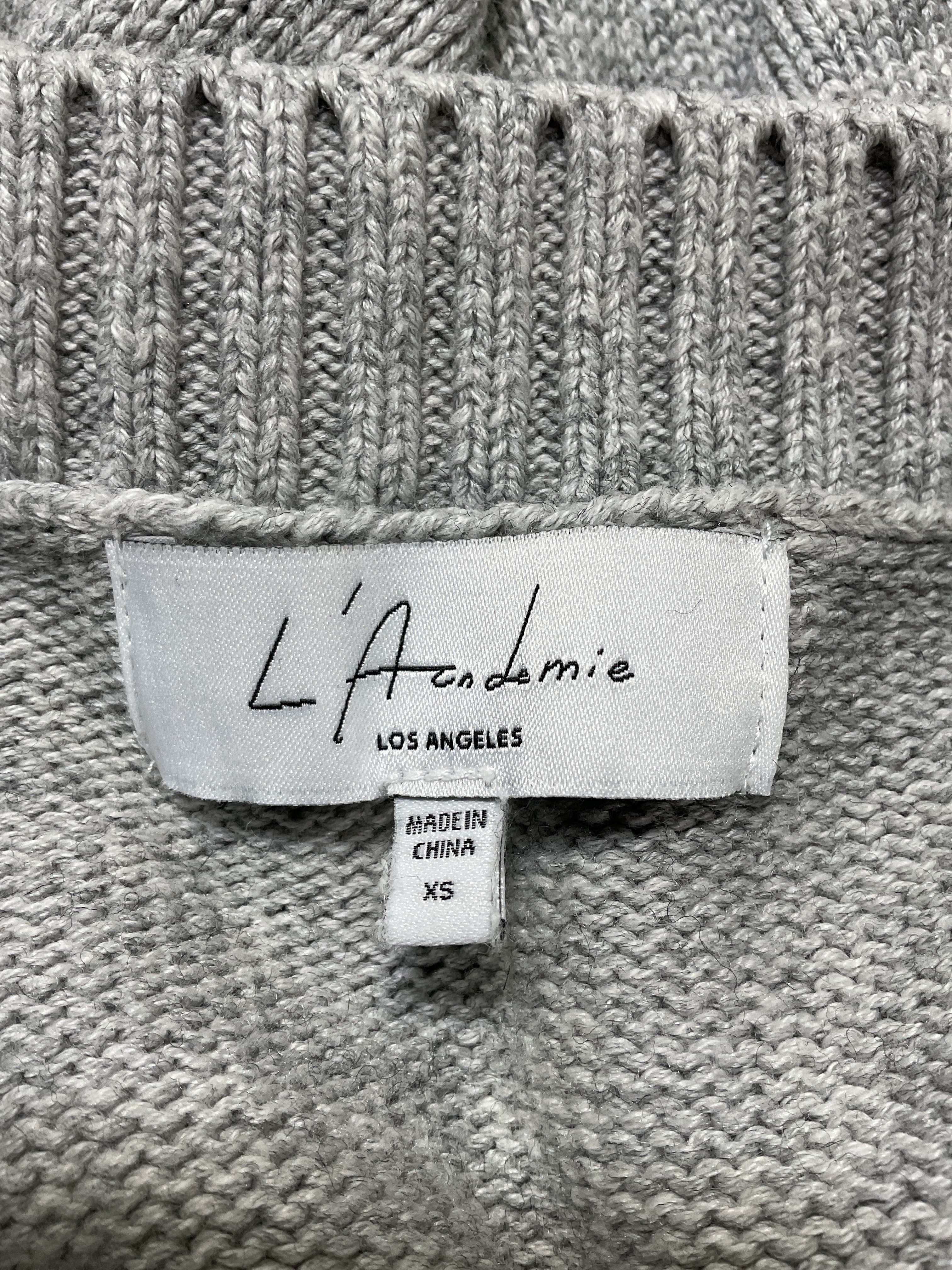 Oversized Sweater Vest In Heather Grey - Image 3