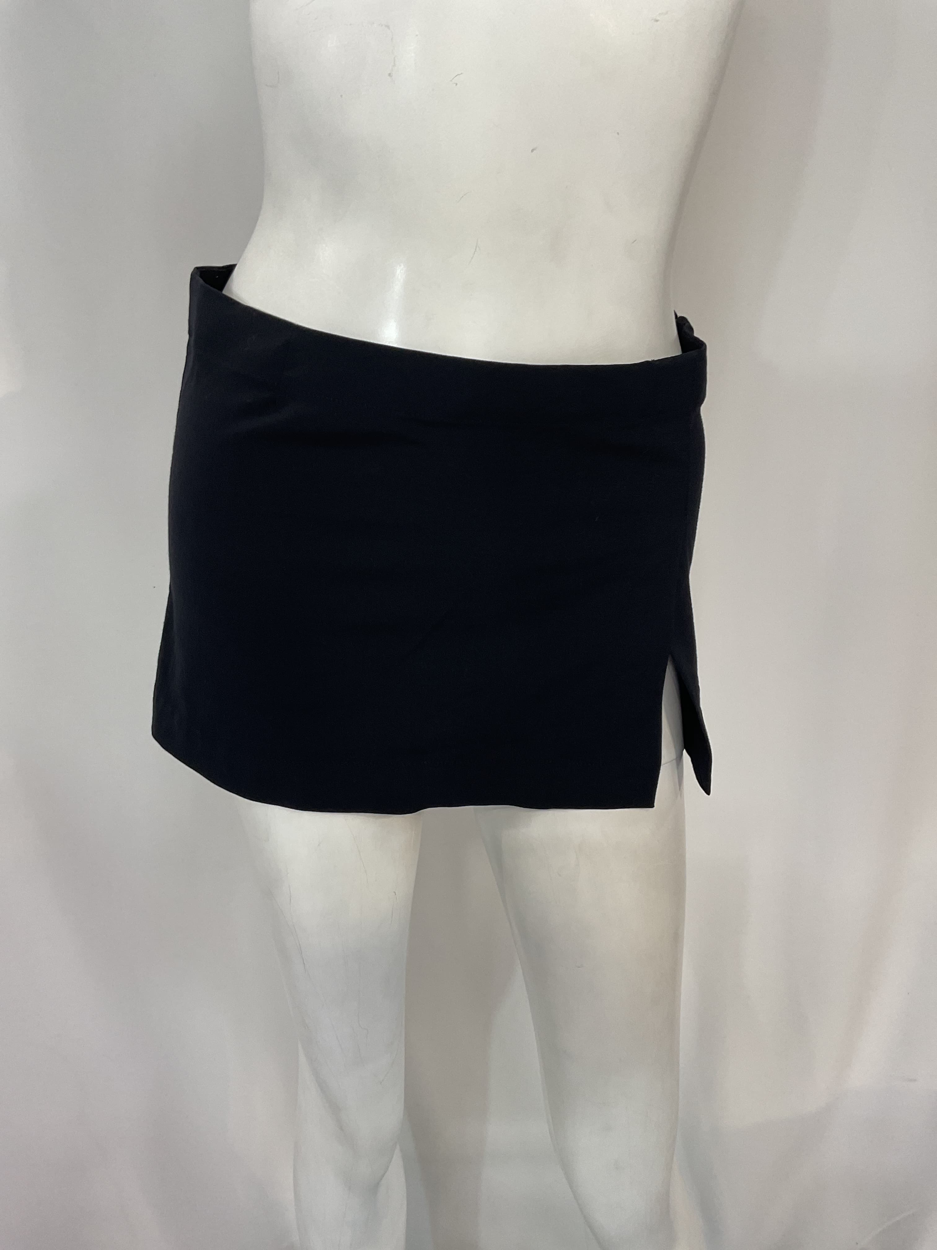 Micro Mini Skirt In Black - Image 2