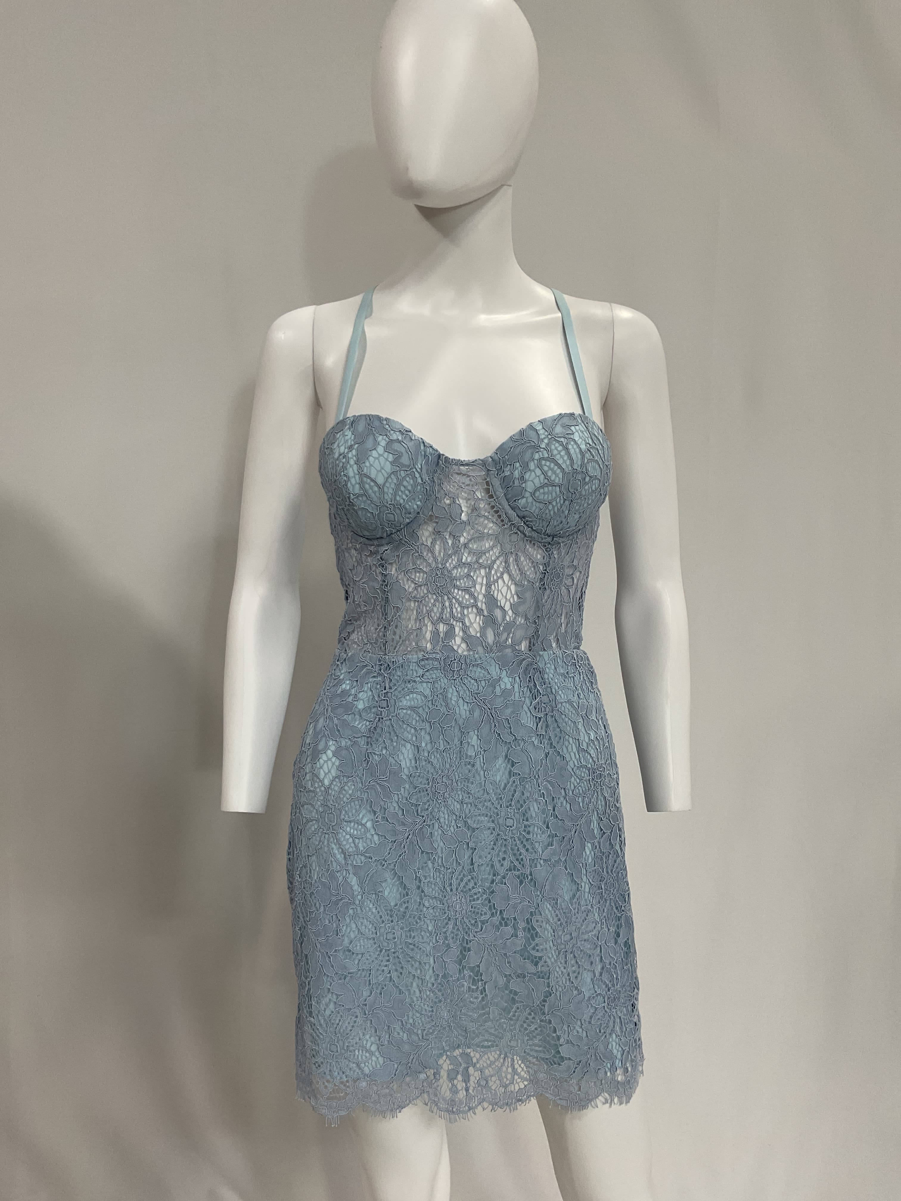 Nbd X Naven Lilia Dress In Ice Blue - Image 2