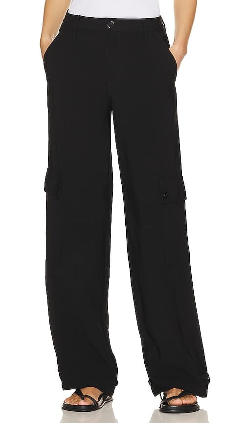 Harper Cargo Pant In Black - Image 1