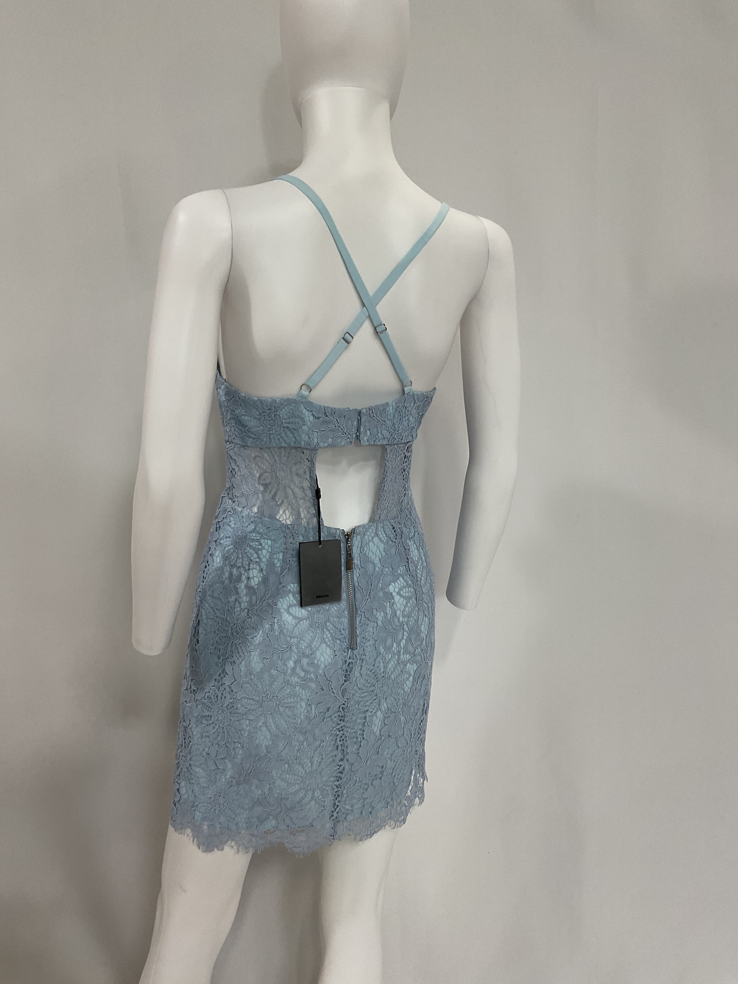 Nbd X Naven Lilia Dress In Ice Blue - Image 3