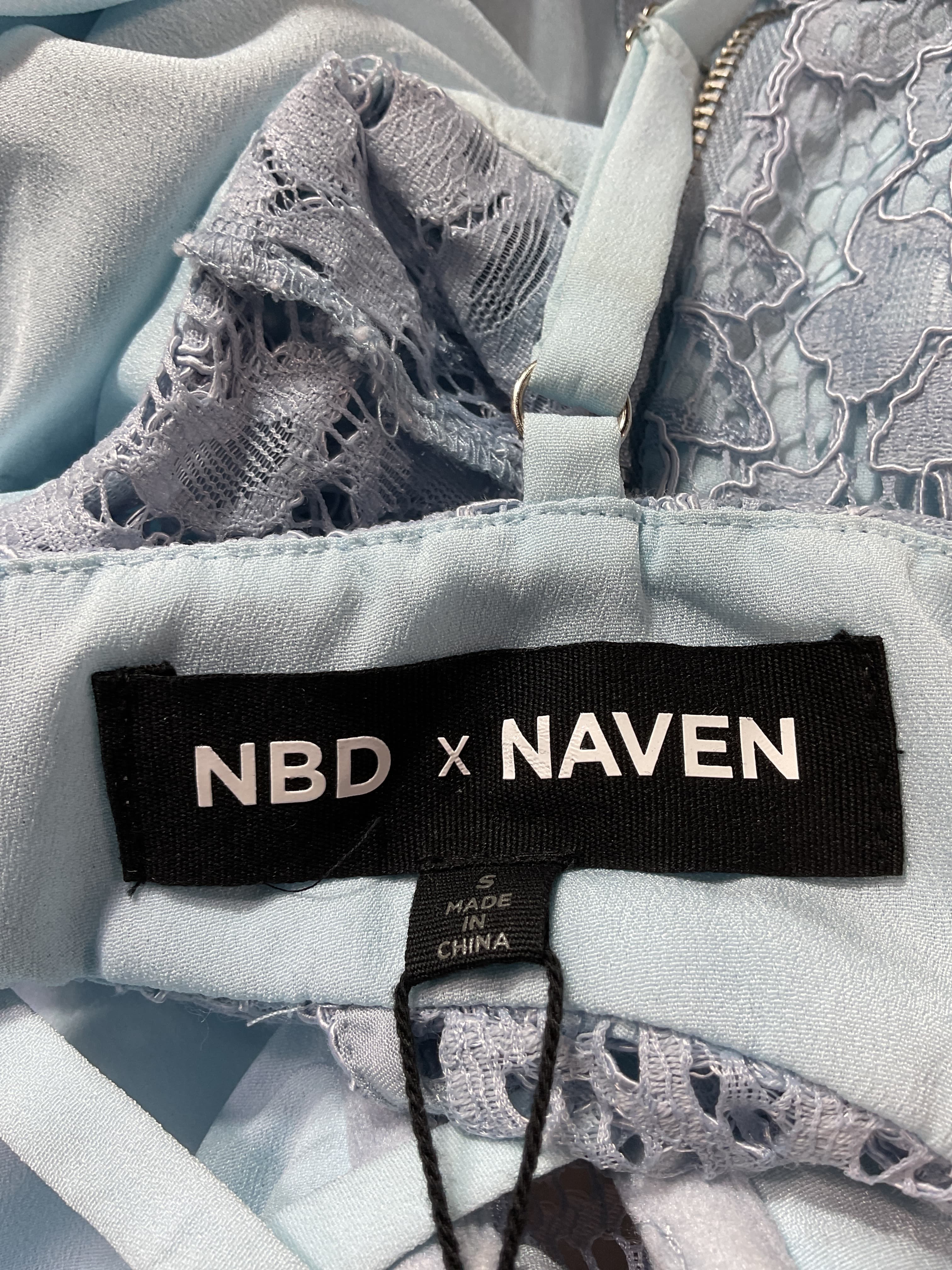 Nbd X Naven Lilia Dress In Ice Blue - Image 4