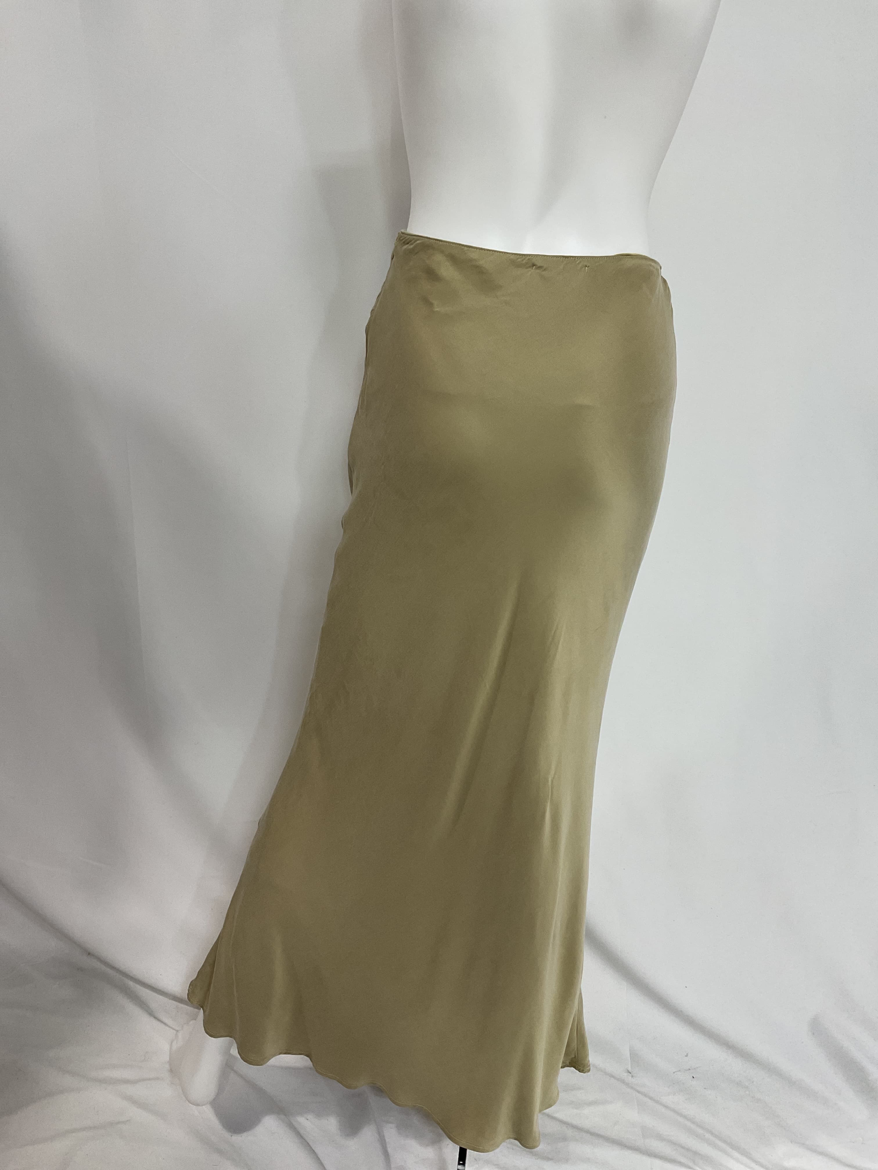 The Line By K Cleo Bias Cut Skirt In Khaki - Image 2