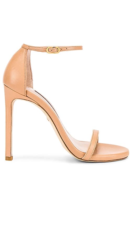 Nudist Heel In Adobe Leather - Image 1