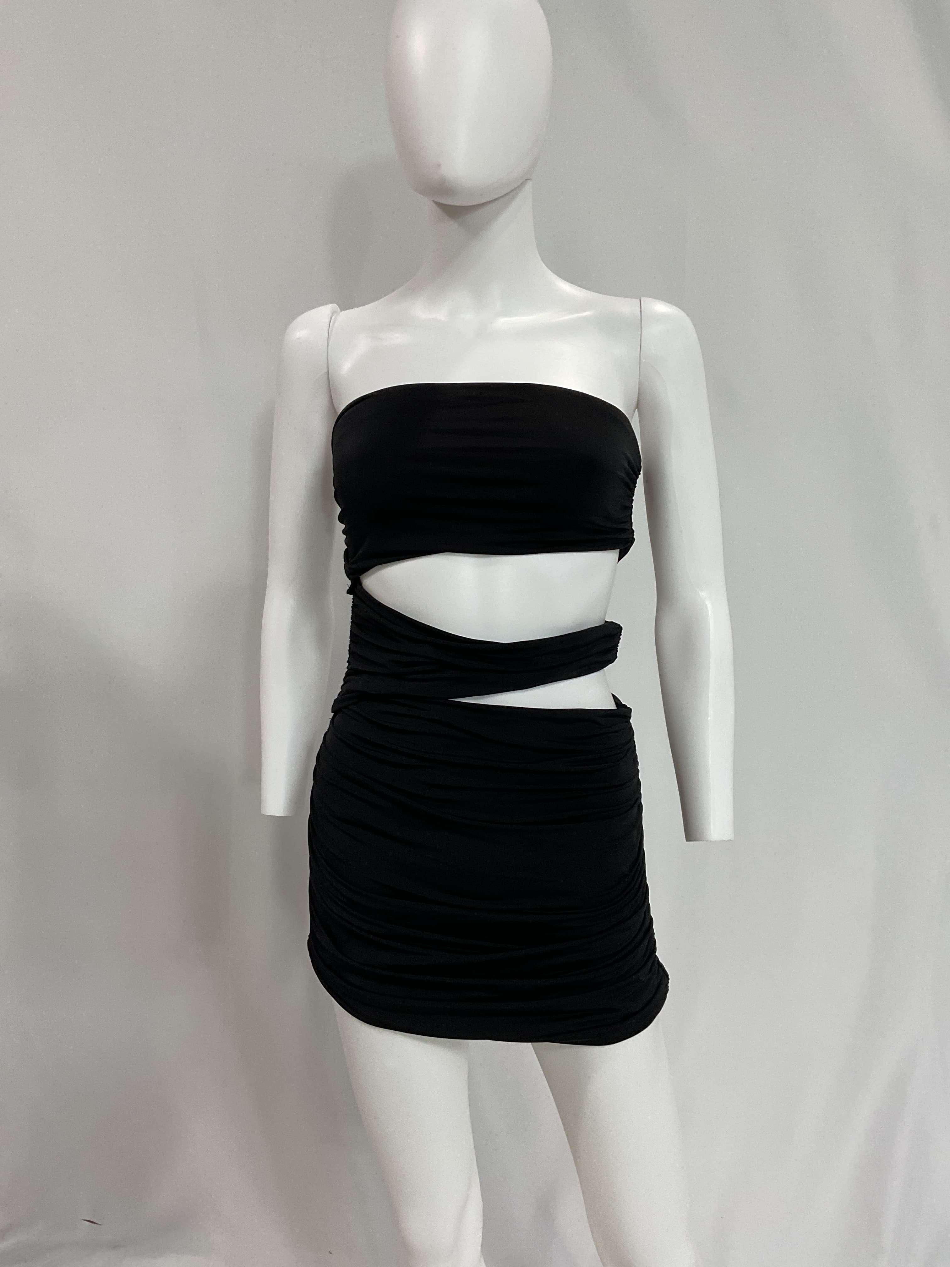 Alaric Mini Dress In Black - Image 2