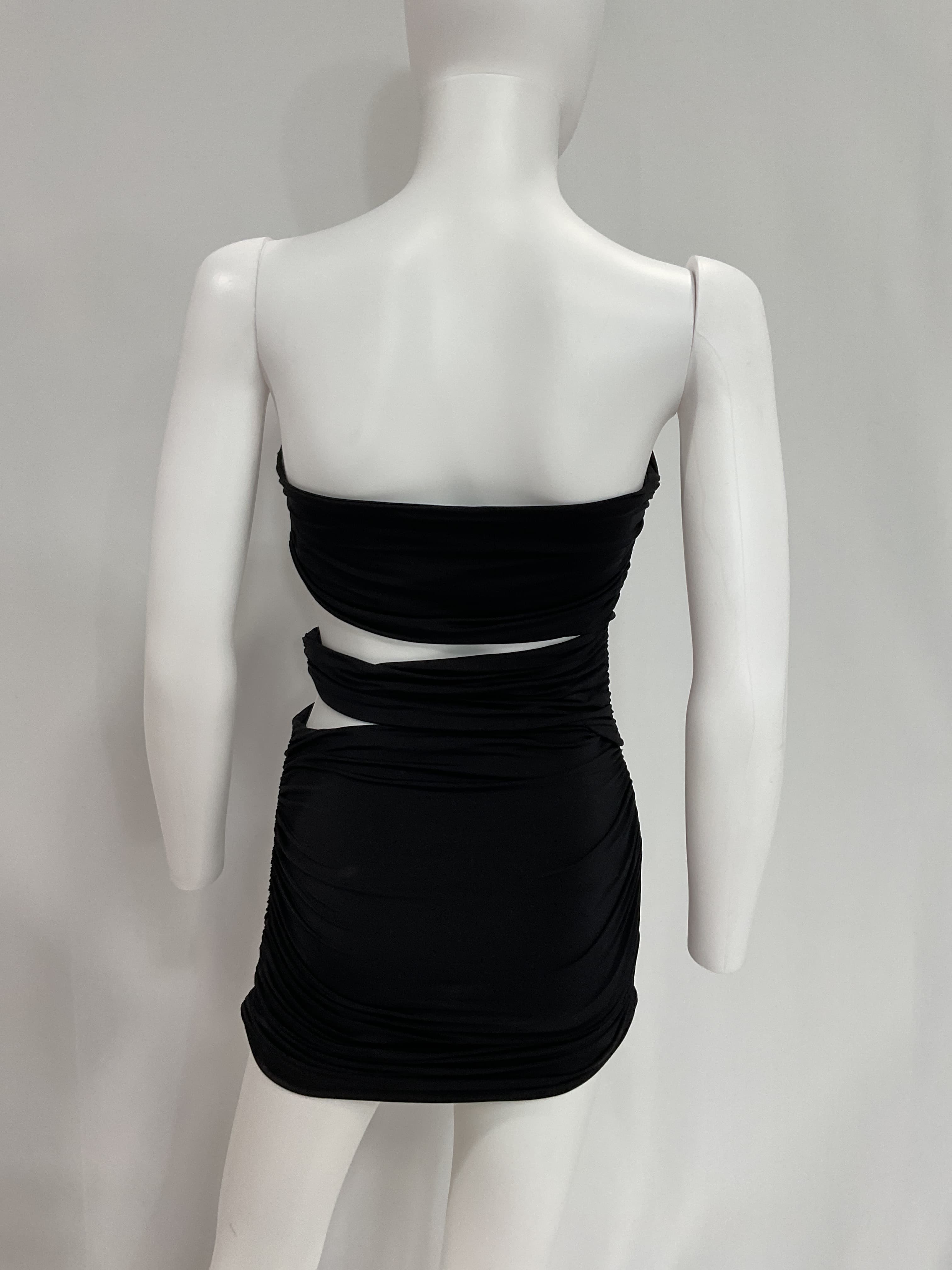 Alaric Mini Dress In Black - Image 4