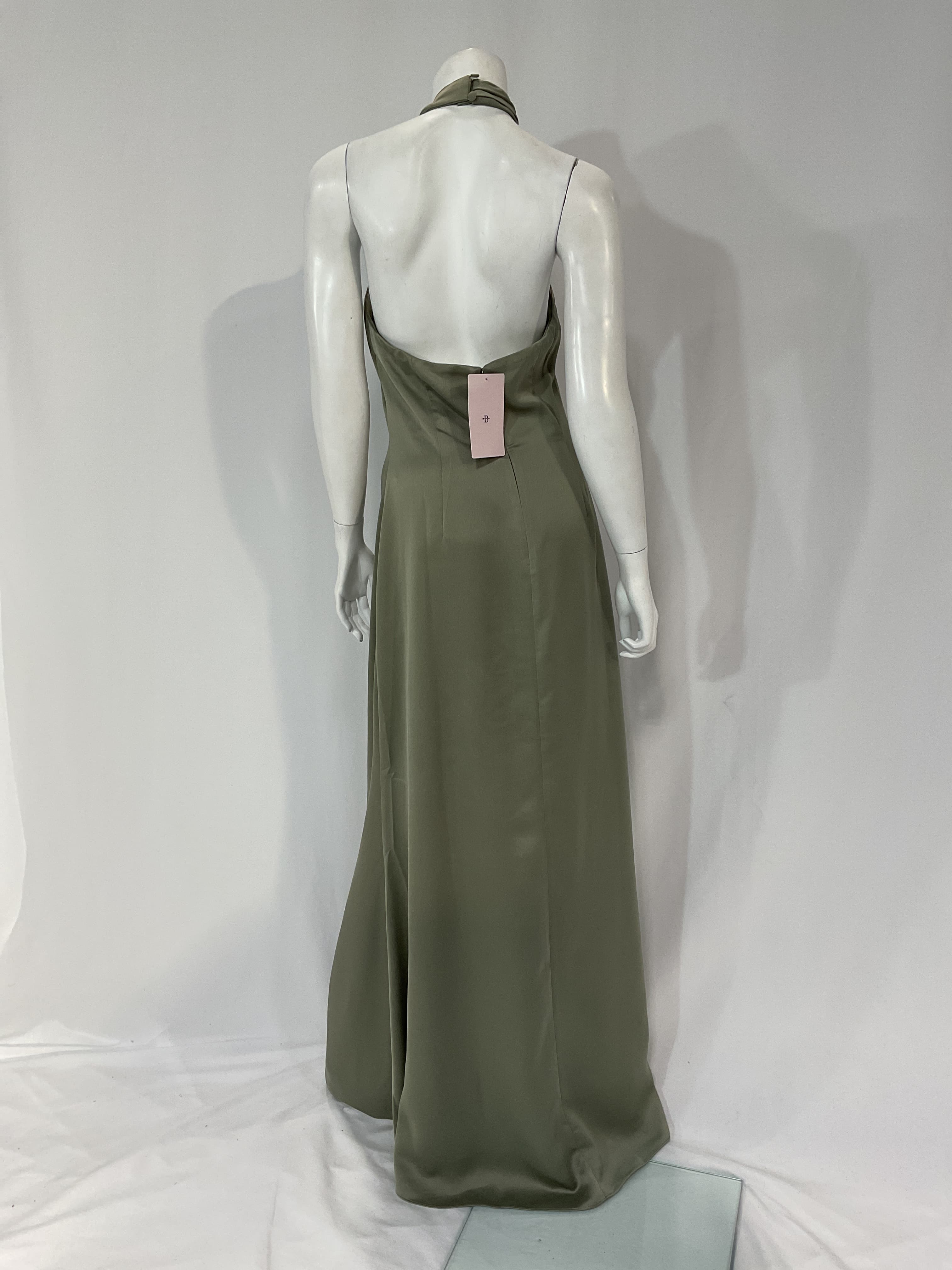 Ruby Twist Halter Satin Gown - Image 2