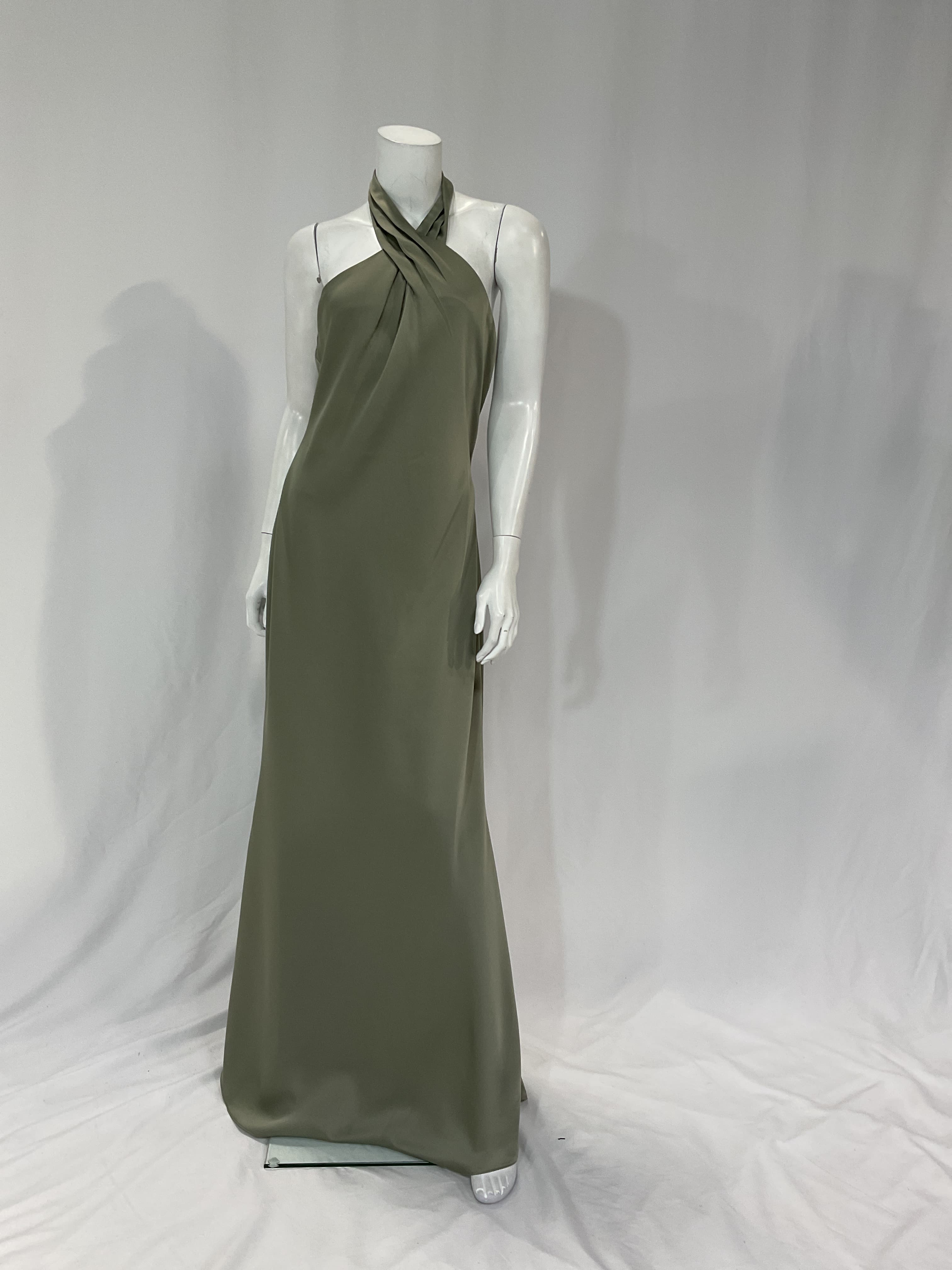 Ruby Twist Halter Satin Gown - Image 3