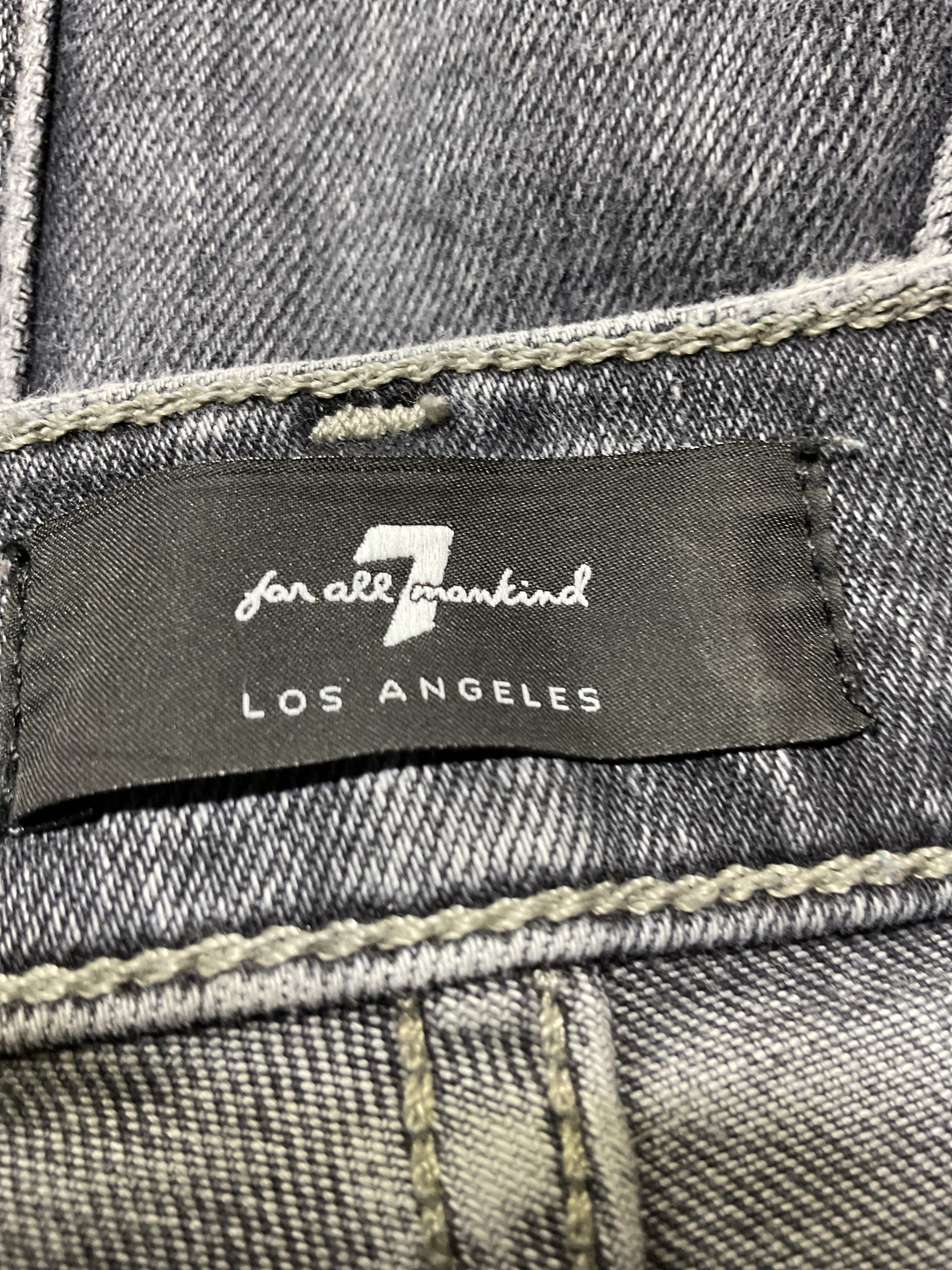 7 For All Mankind Cropped Straight Jeans - Image 3