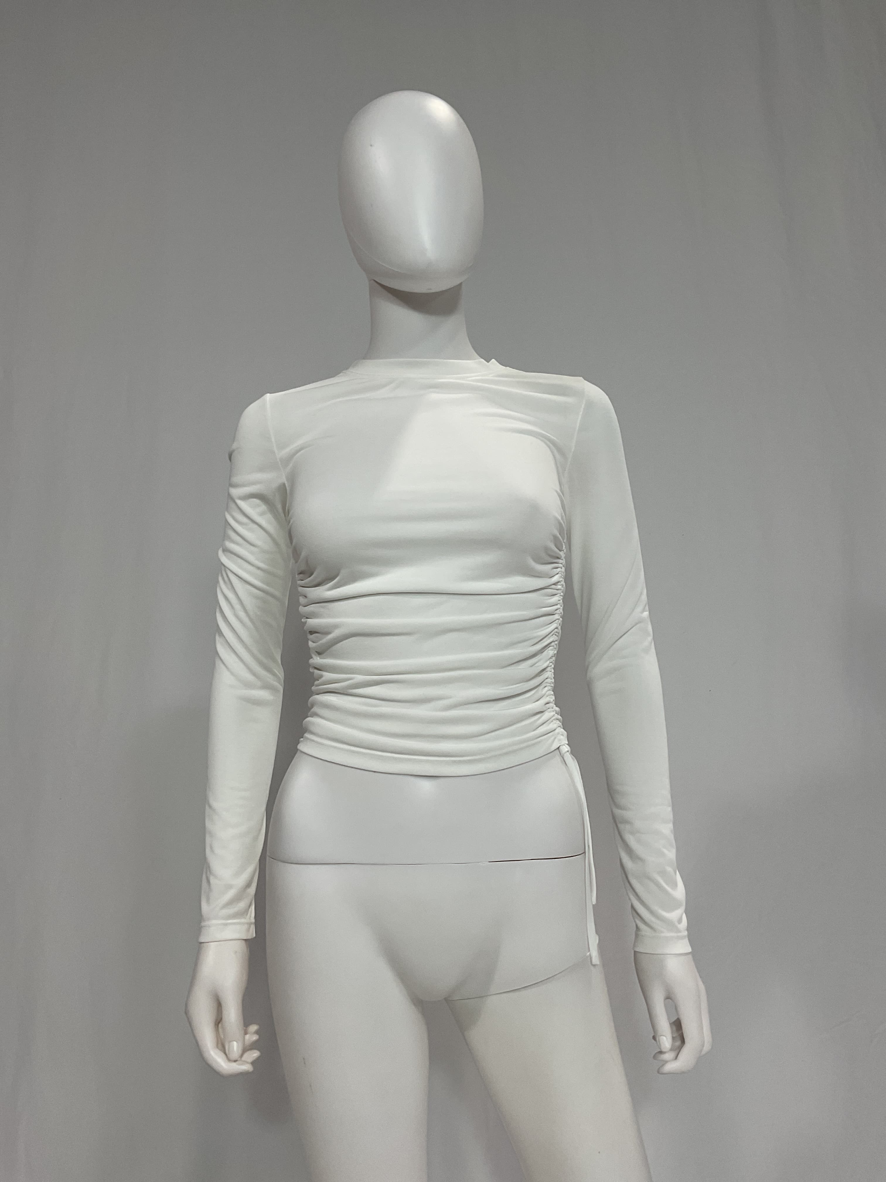 Percy Crewneck Ruched Cropped Top - Image 4